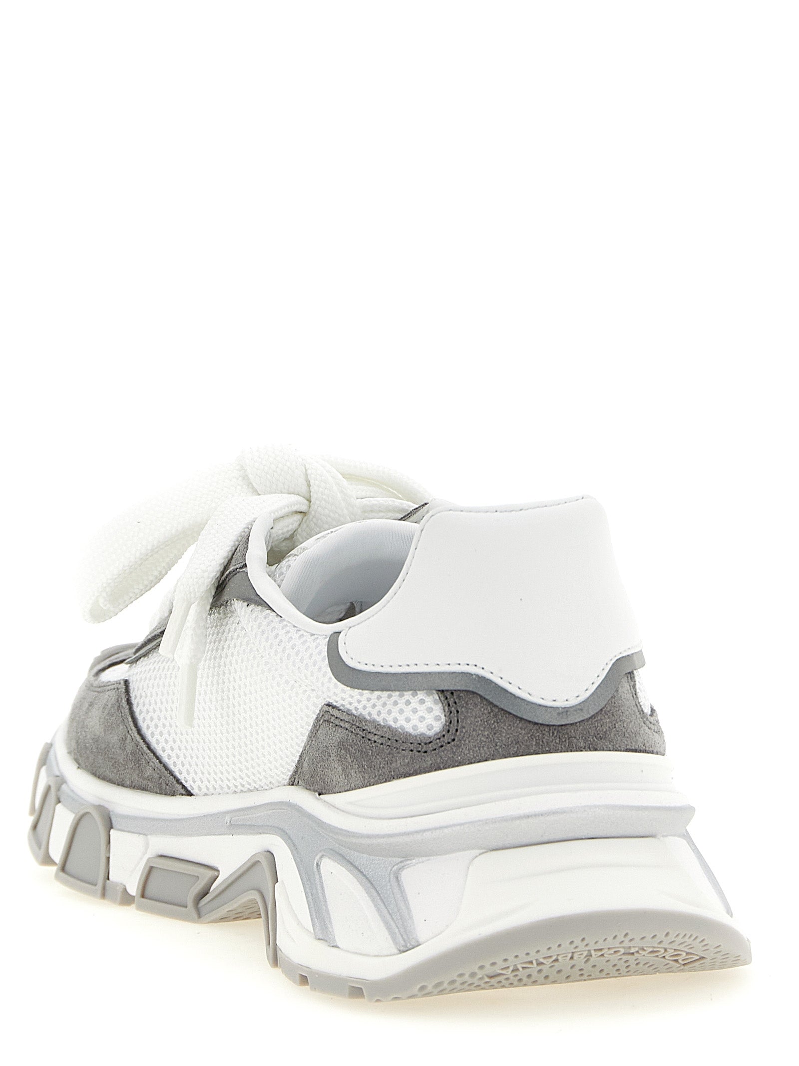 Dolce & Gabbana Gray Polyester Athletic Sneakers Dolce & Gabbana