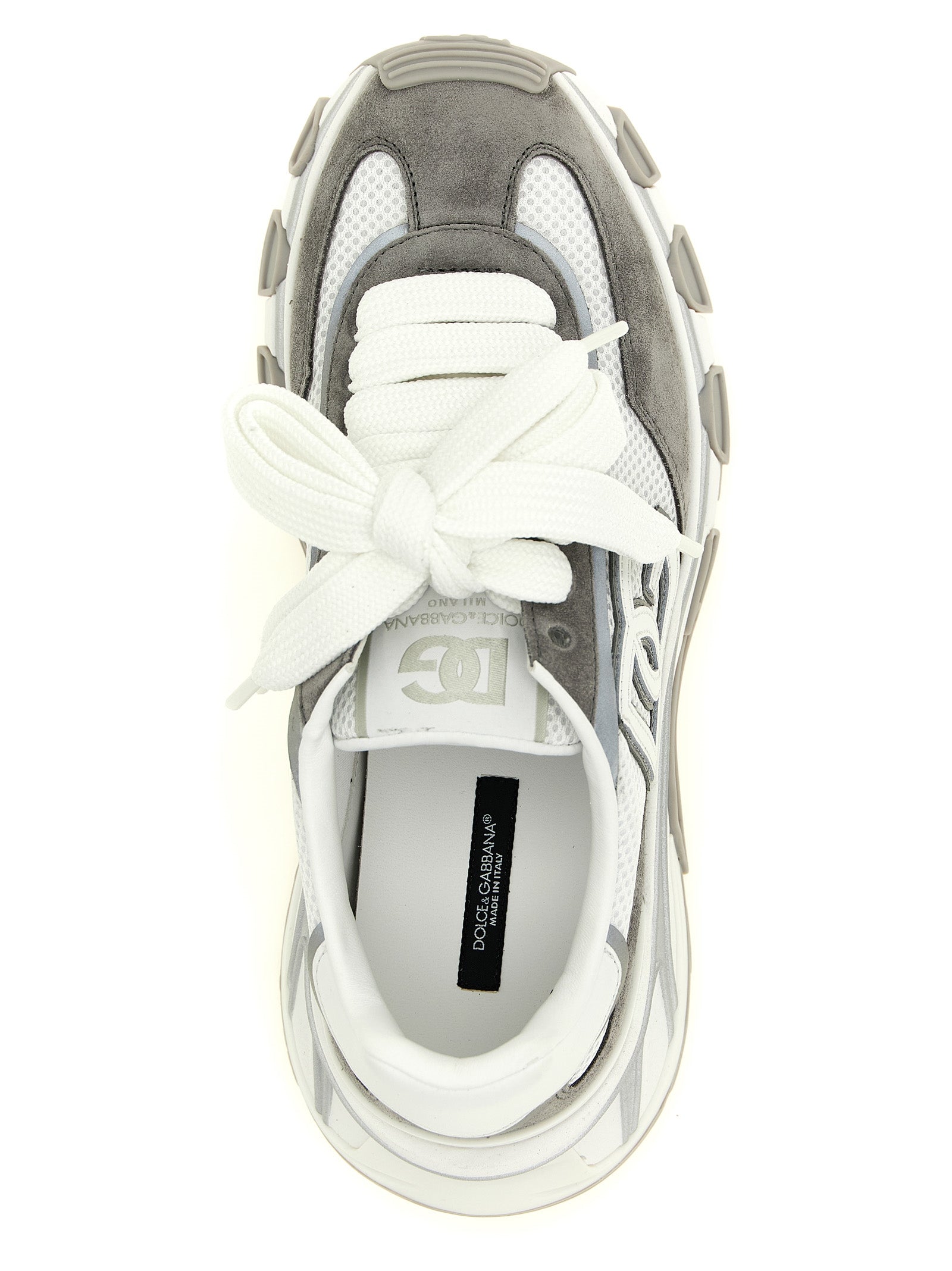 Dolce & Gabbana Gray Polyester Athletic Sneakers Dolce & Gabbana