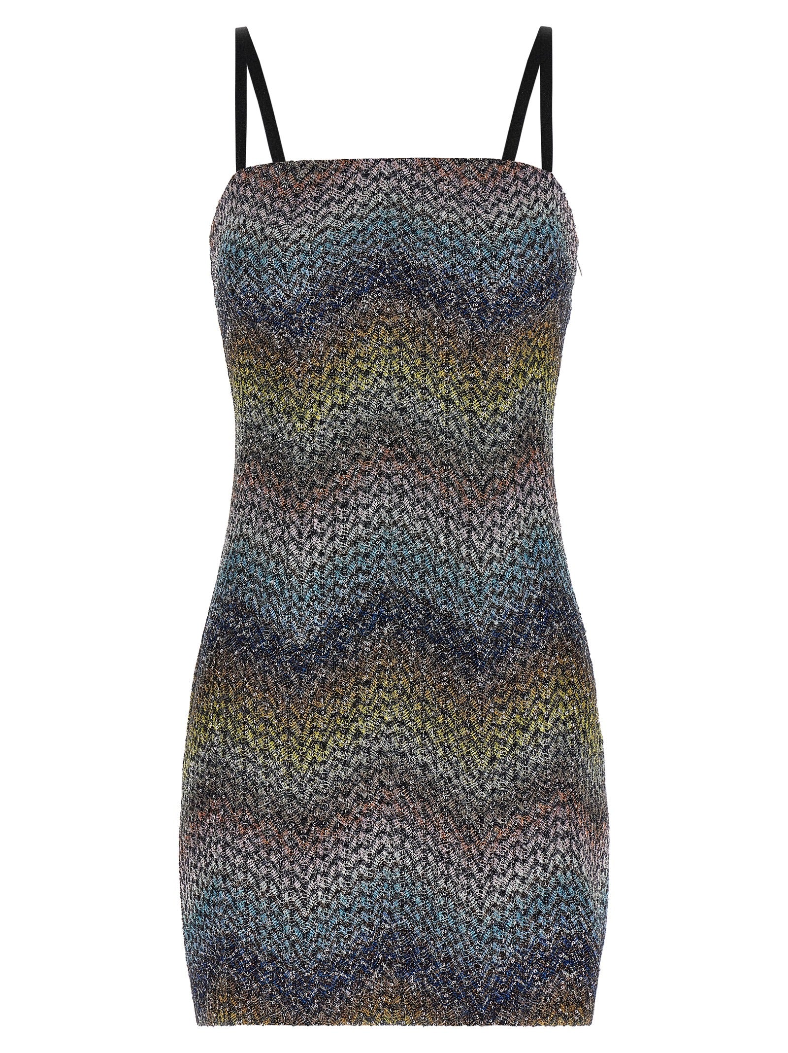 Missoni Multicolor Viscose Short Dress Missoni