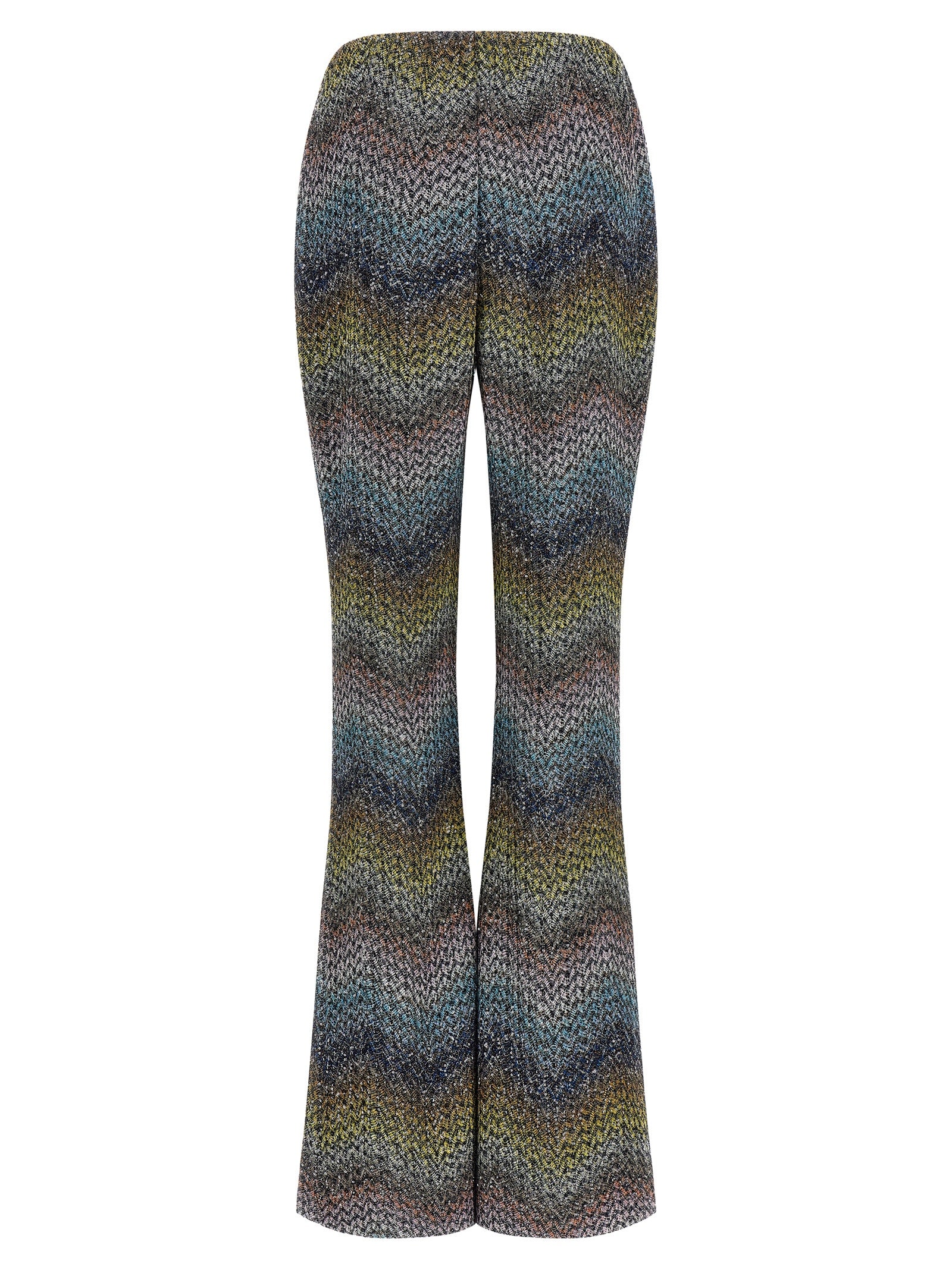 Missoni Multicolor Viscose Flared Pants Missoni