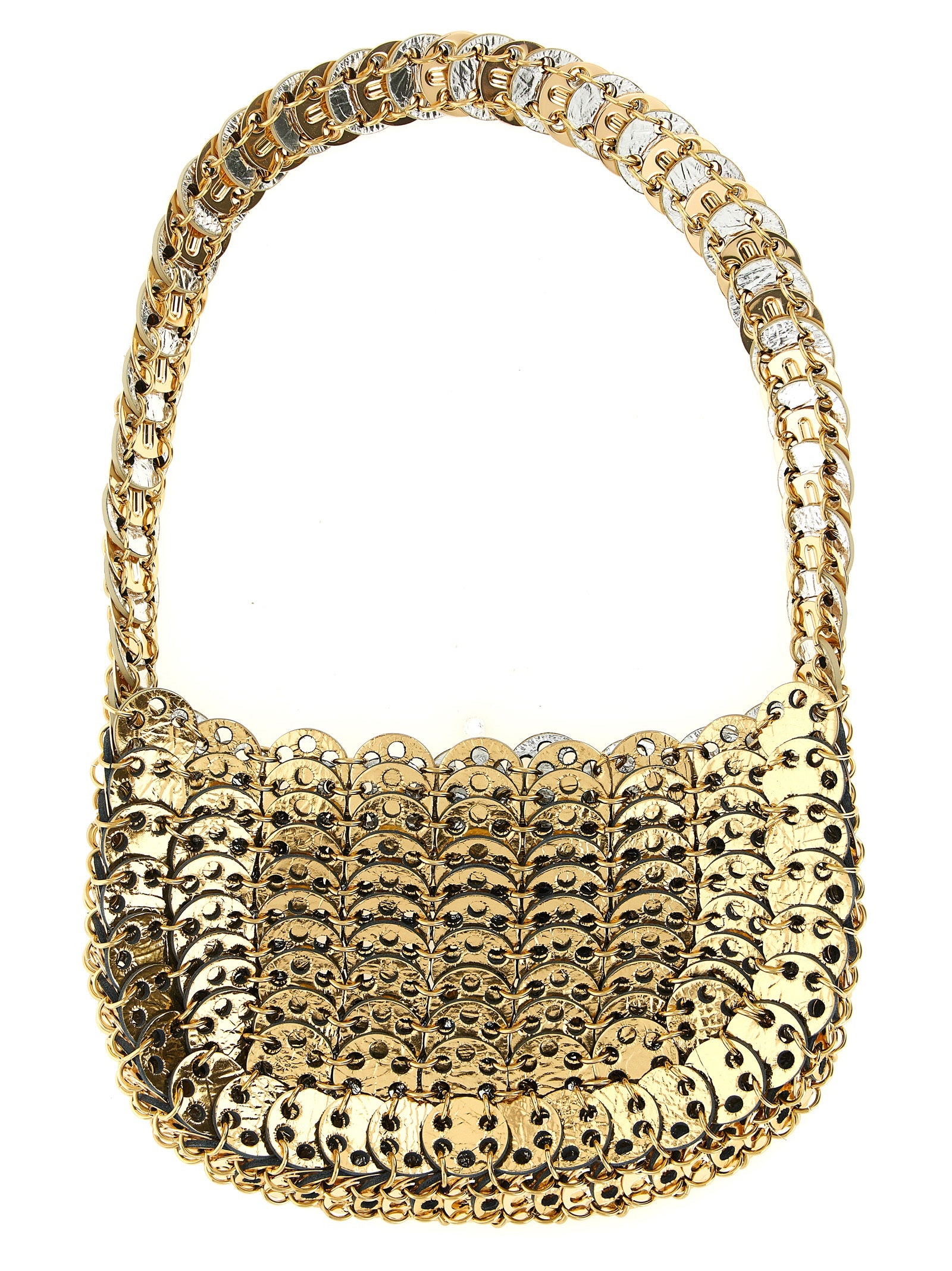 Paco Rabanne Multicolor Calfskin Shoulder Bag
