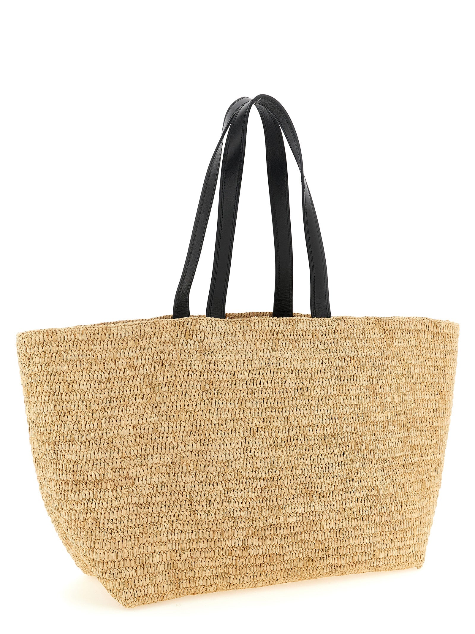 Ami Paris Beige Calfskin Tote Bag