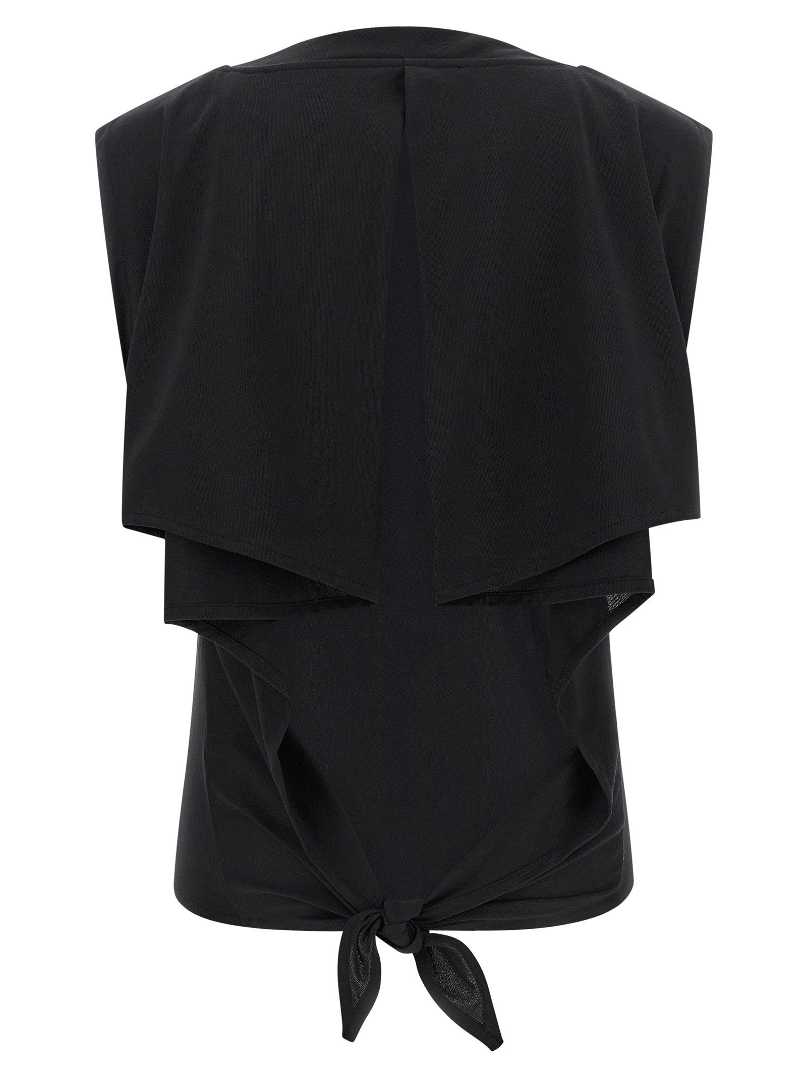 Jacquemus Black Paper Sleeveles T-Shirt Jacquemus
