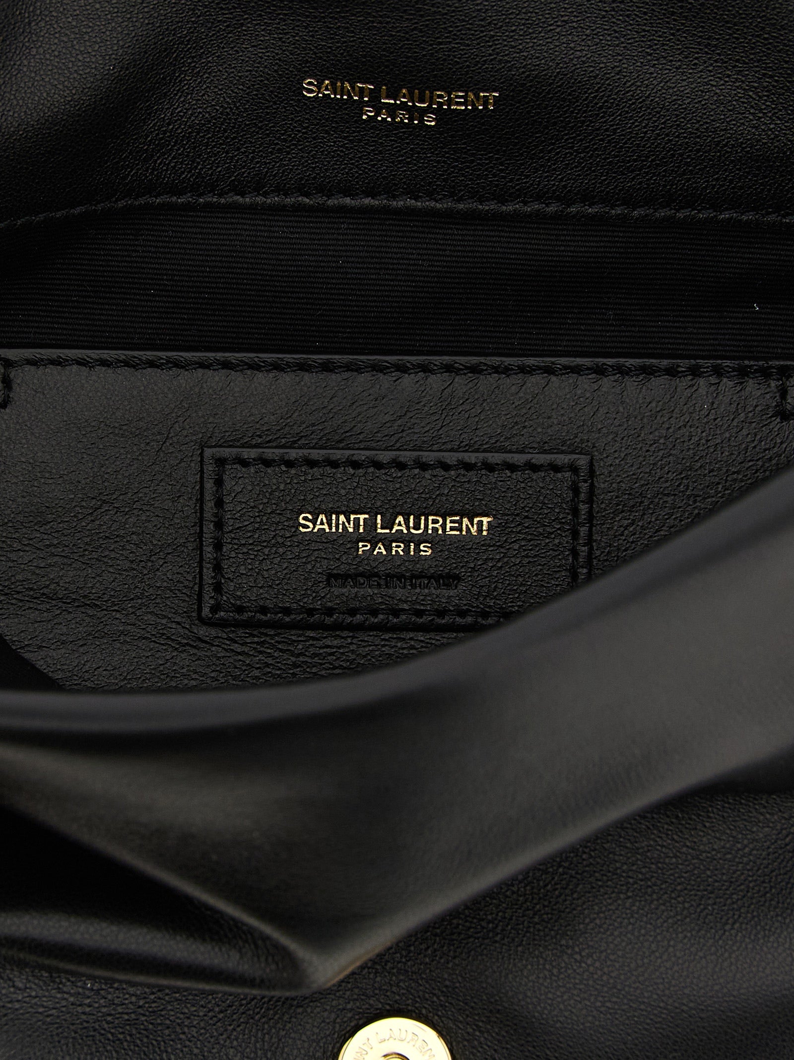 Saint Laurent Black Lamb Leather Shoulder Bag Saint Laurent