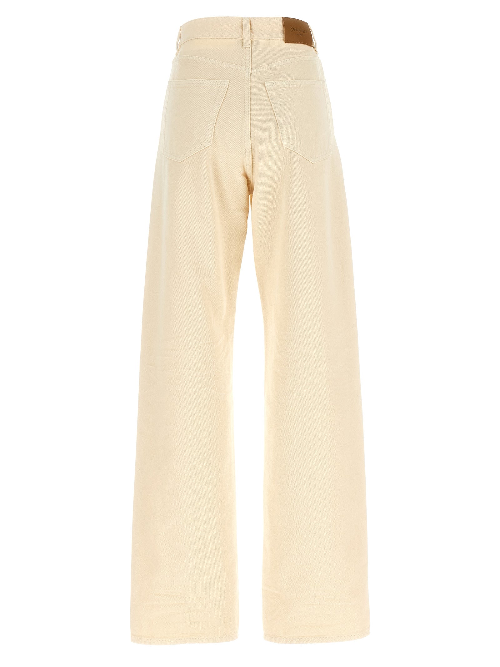 Saint Laurent Beige Cotton Jeans Denim Saint Laurent