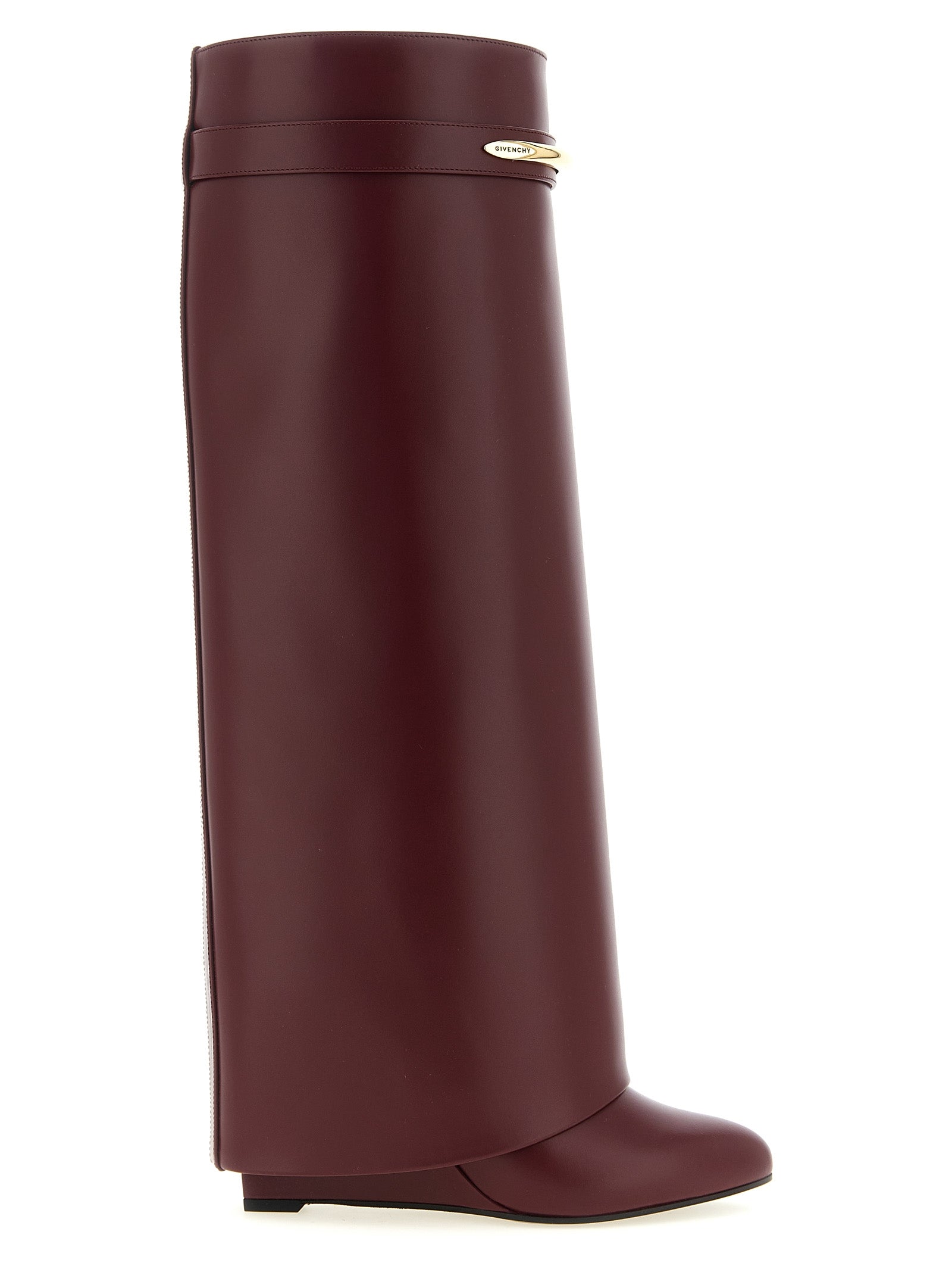 Givenchy Bordeaux Calfskin Over The Knee Givenchy