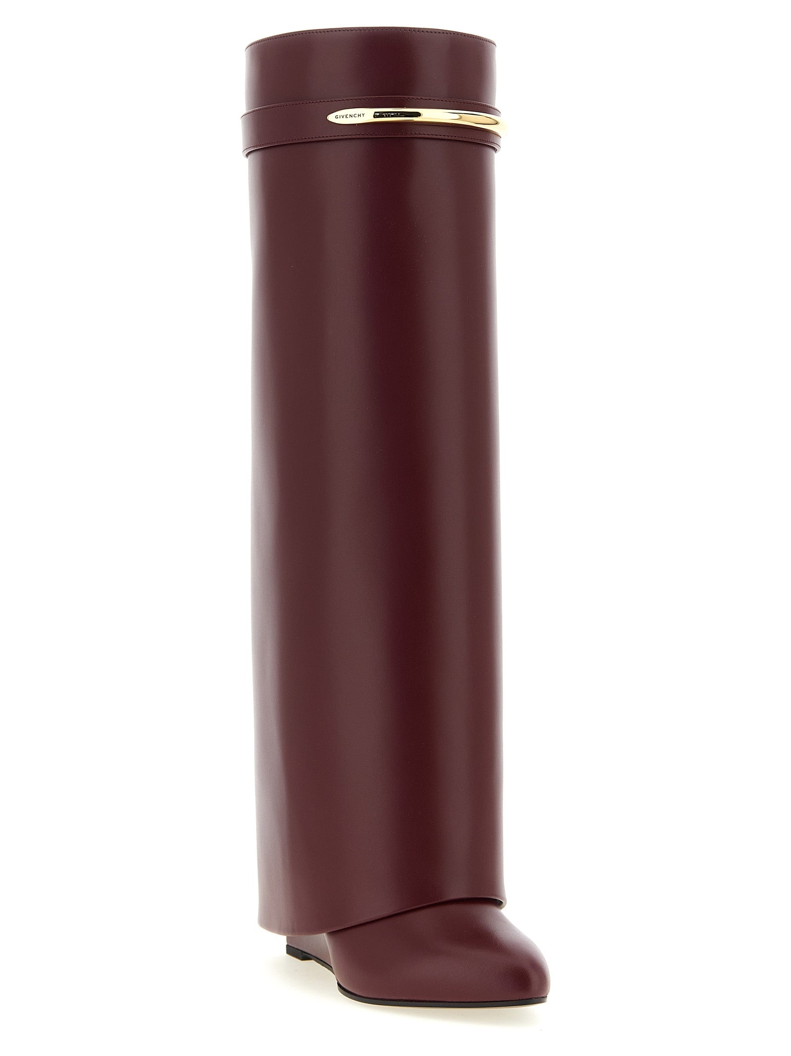 Givenchy Bordeaux Calfskin Over The Knee Givenchy