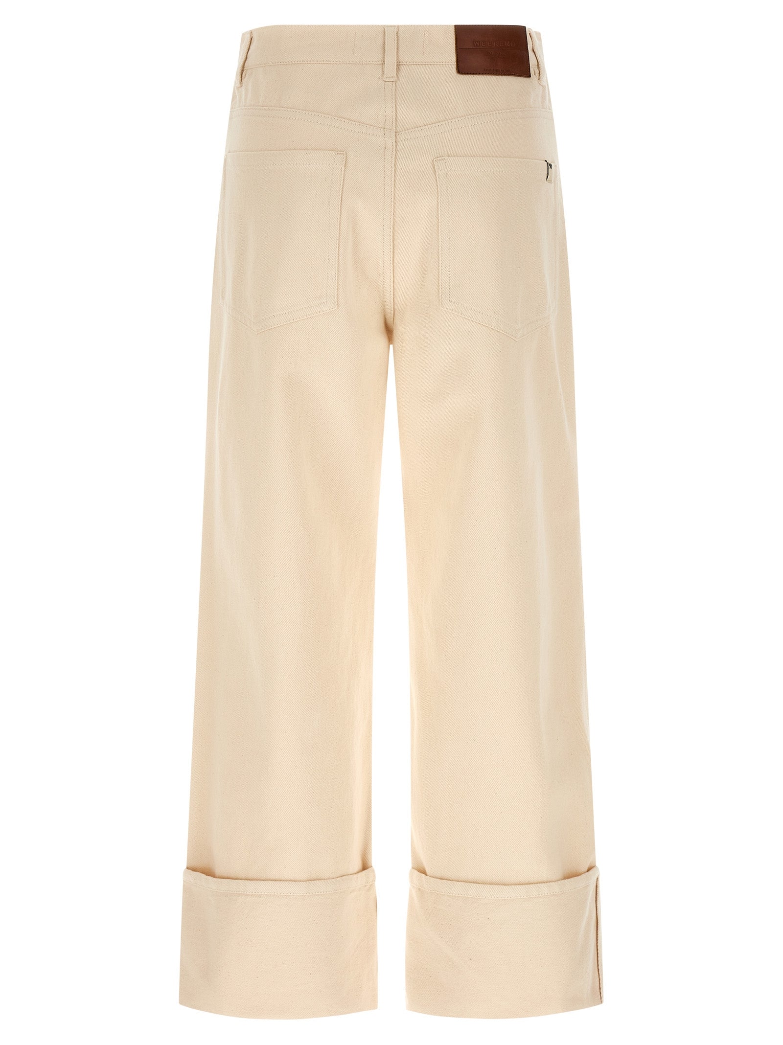 Max Mara Beige Cotton Cropped Pants Max Mara