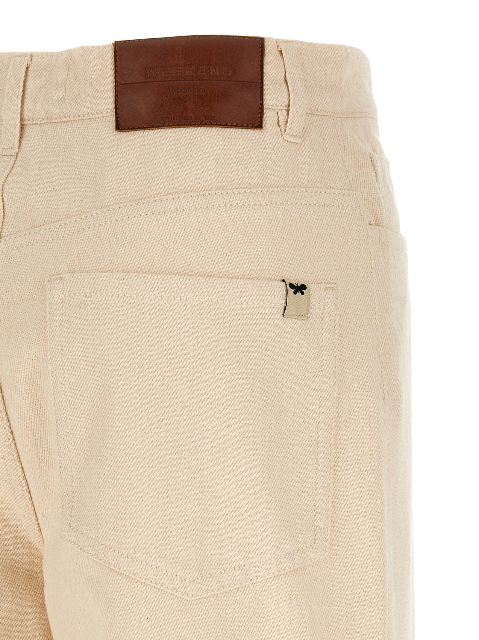 Max Mara Beige Cotton Cropped Pants Max Mara