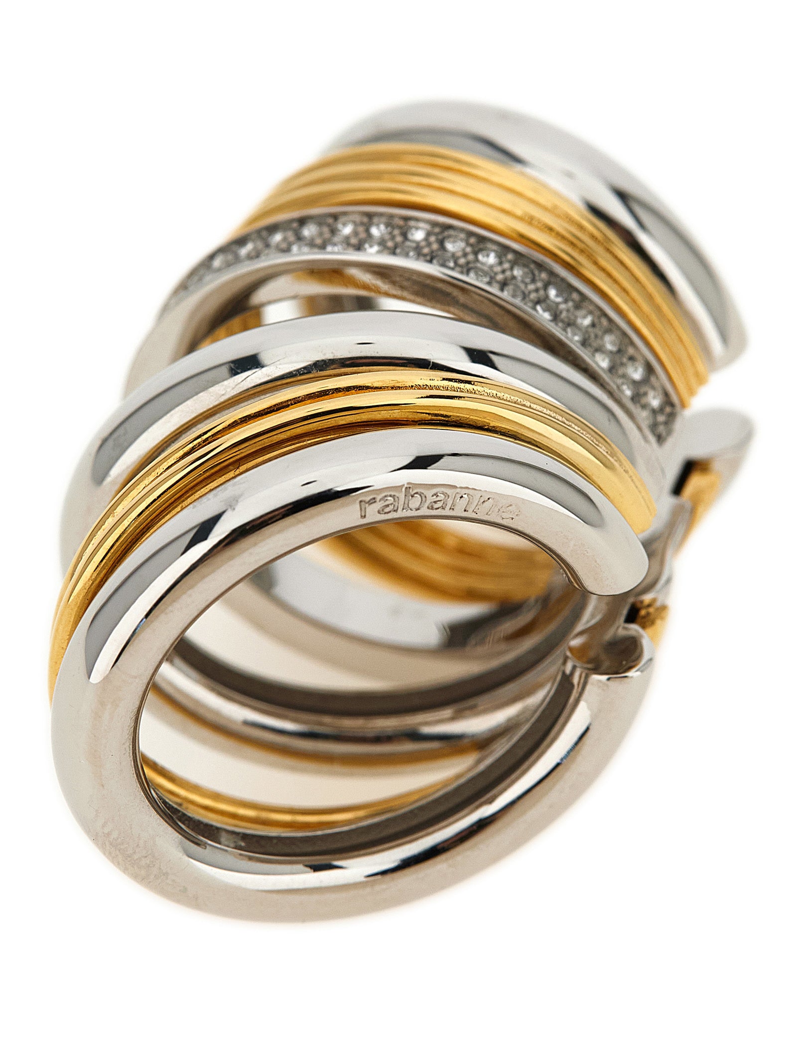 Paco Rabanne Multicolor Brass Earrings Paco Rabanne