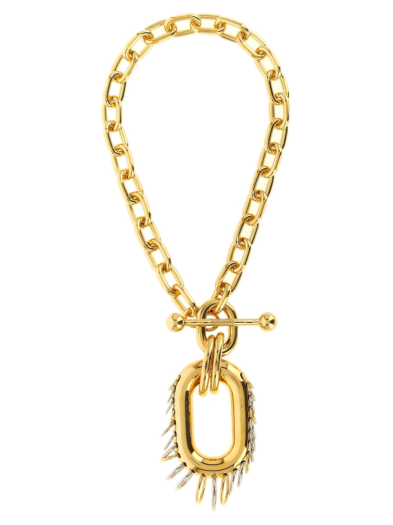 Paco Rabanne Gold Brass Necklace Paco Rabanne
