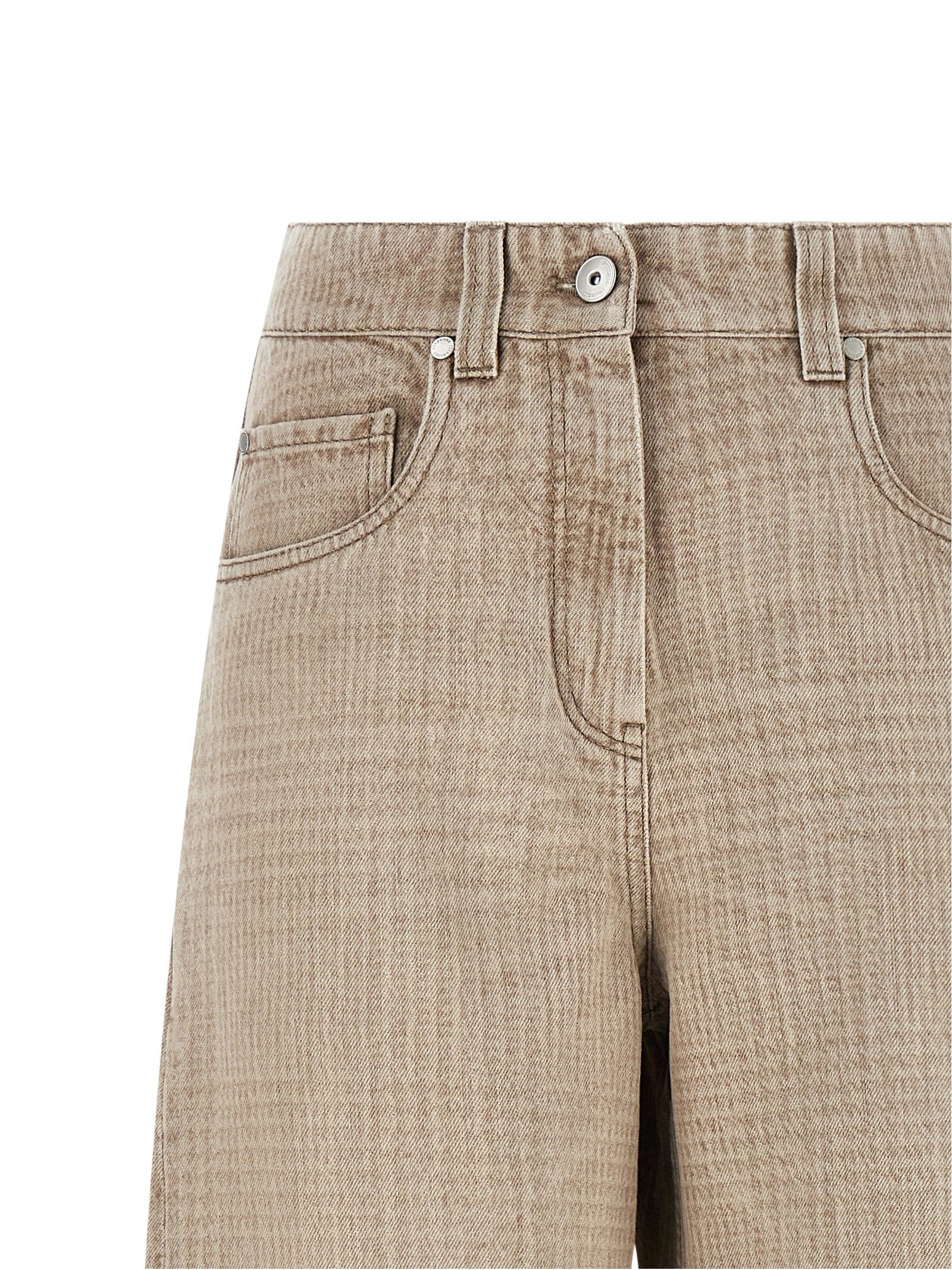 Brunello Cucinelli Beige Cotton Jeans Denim Brunello Cucinelli