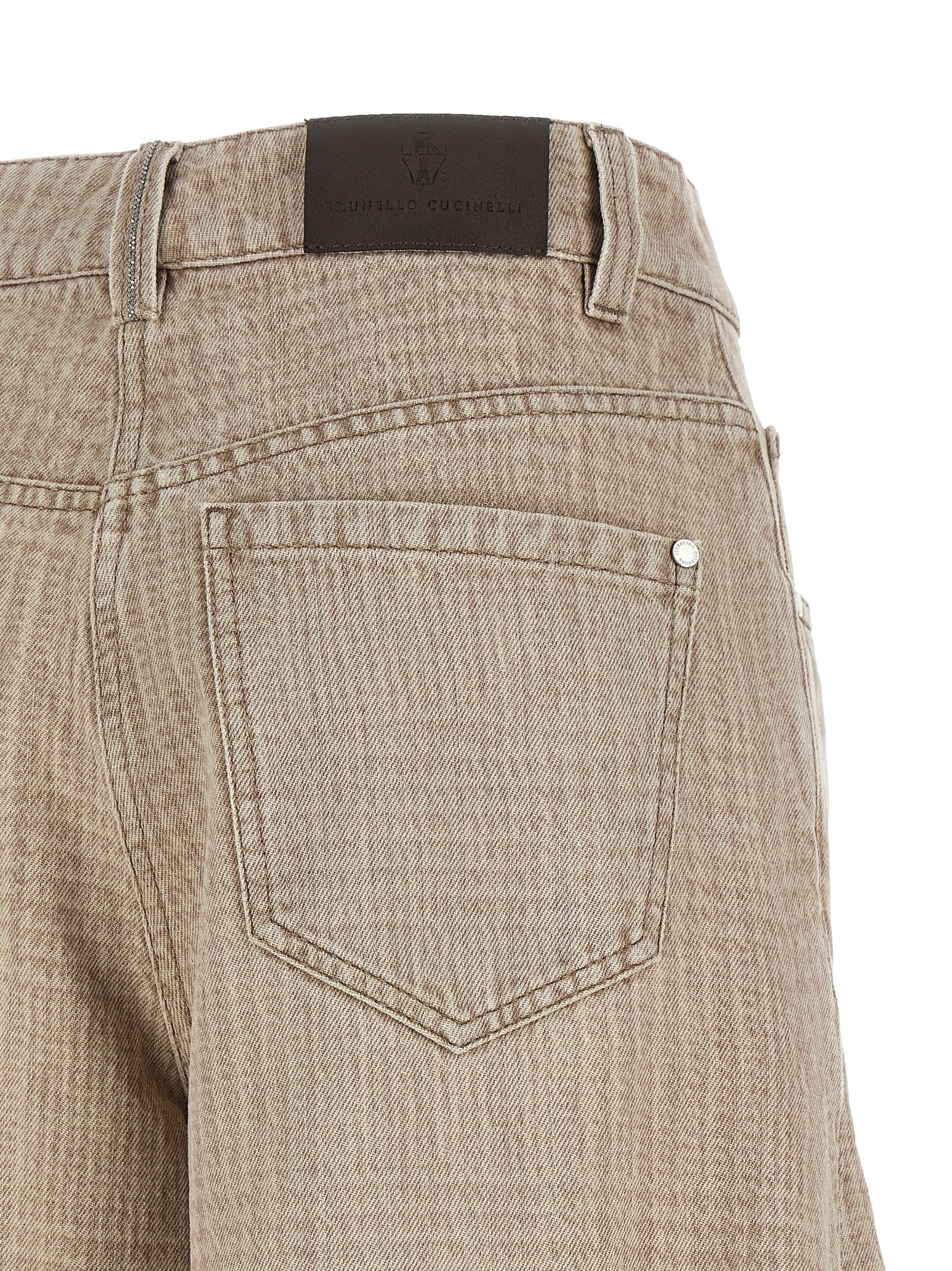 Brunello Cucinelli Beige Cotton Jeans Denim Brunello Cucinelli