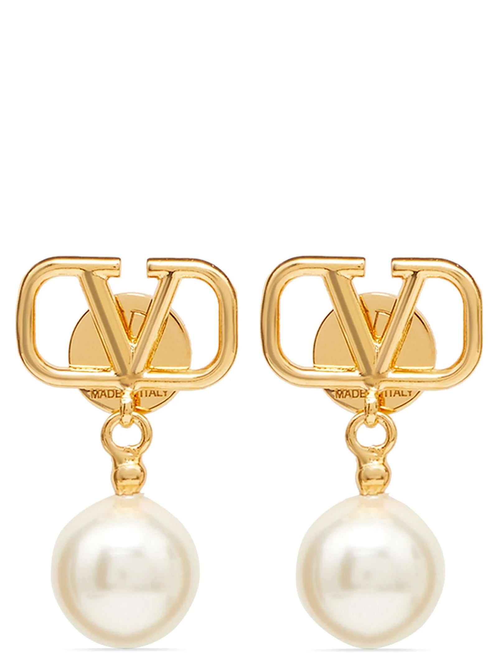 Valentino Garavani Gold Brass Earrings Valentino Garavani