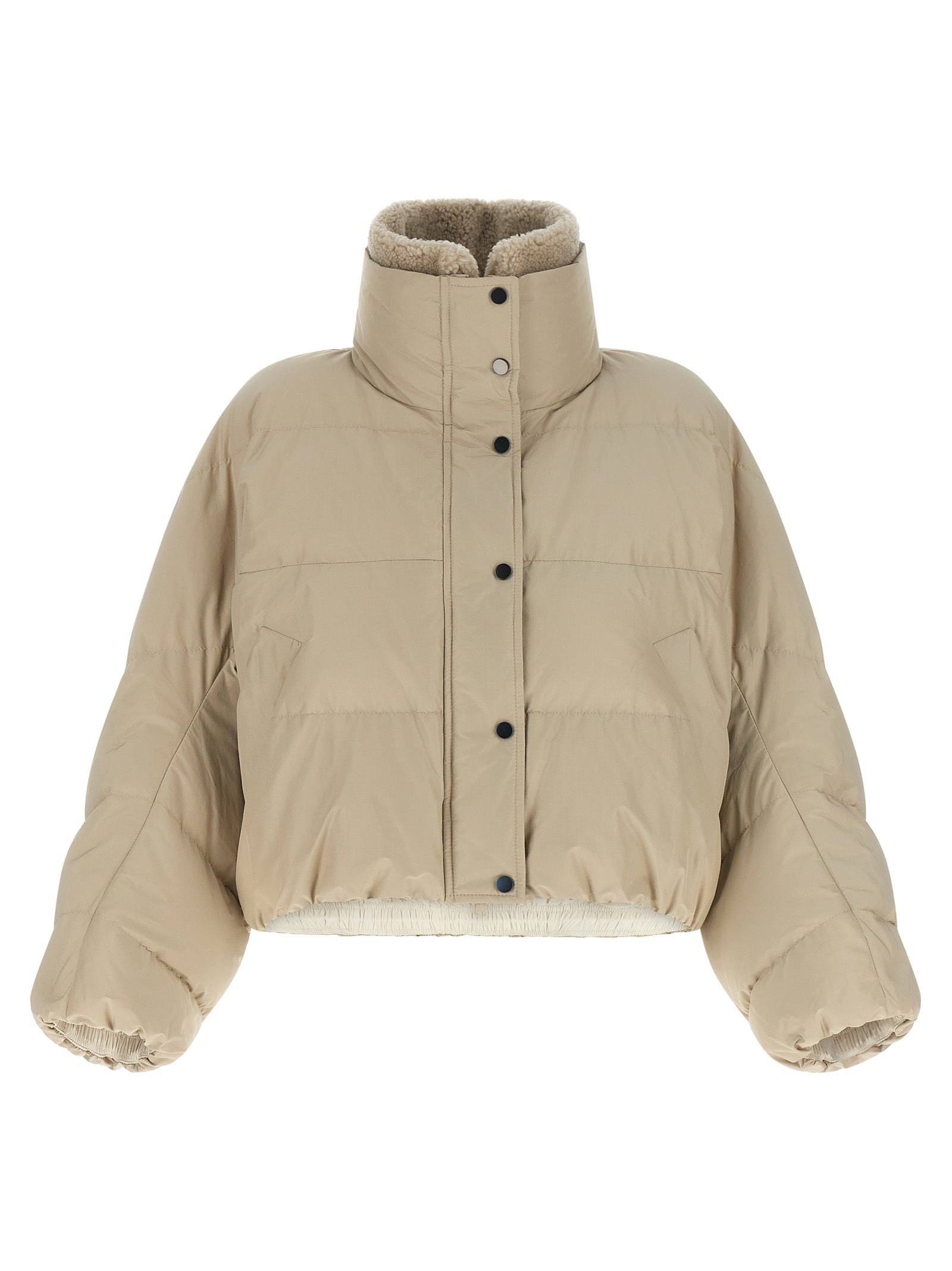 Brunello Cucinelli Beige Cotton Full-Length Jacket Brunello Cucinelli