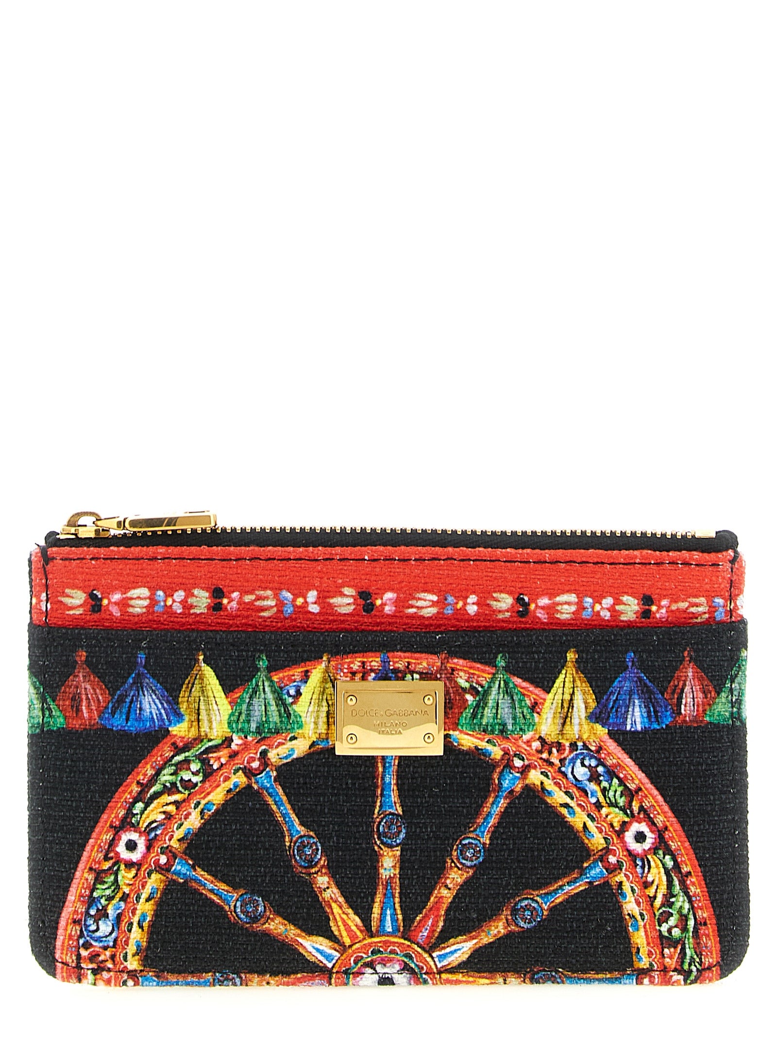 Dolce & Gabbana Multicolor Cotton Cardholder Dolce & Gabbana