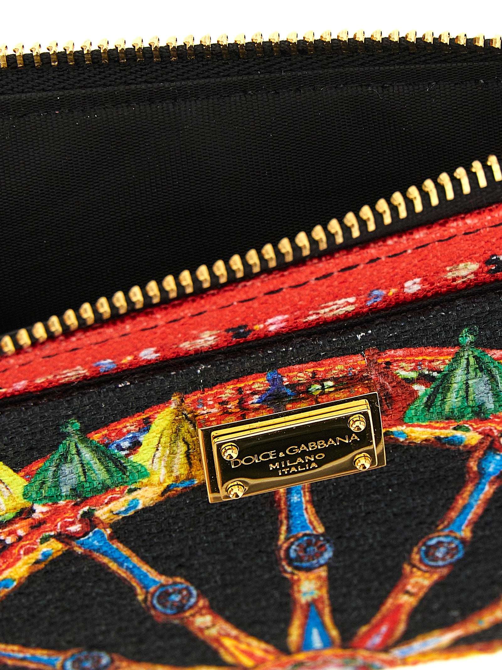 Dolce & Gabbana Multicolor Cotton Cardholder Dolce & Gabbana