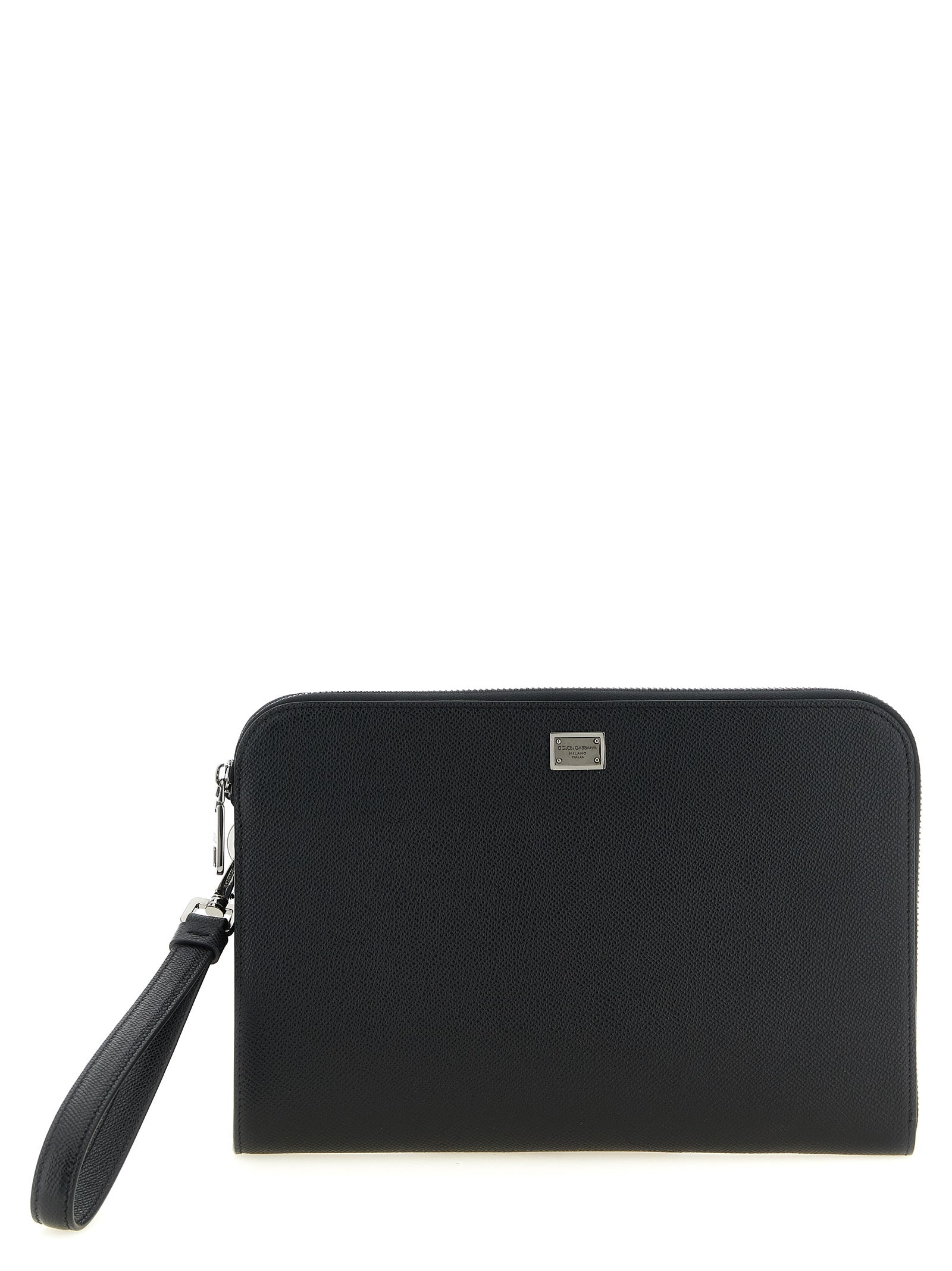 Dolce & Gabbana Black Calfskin Clutch Bag Dolce & Gabbana