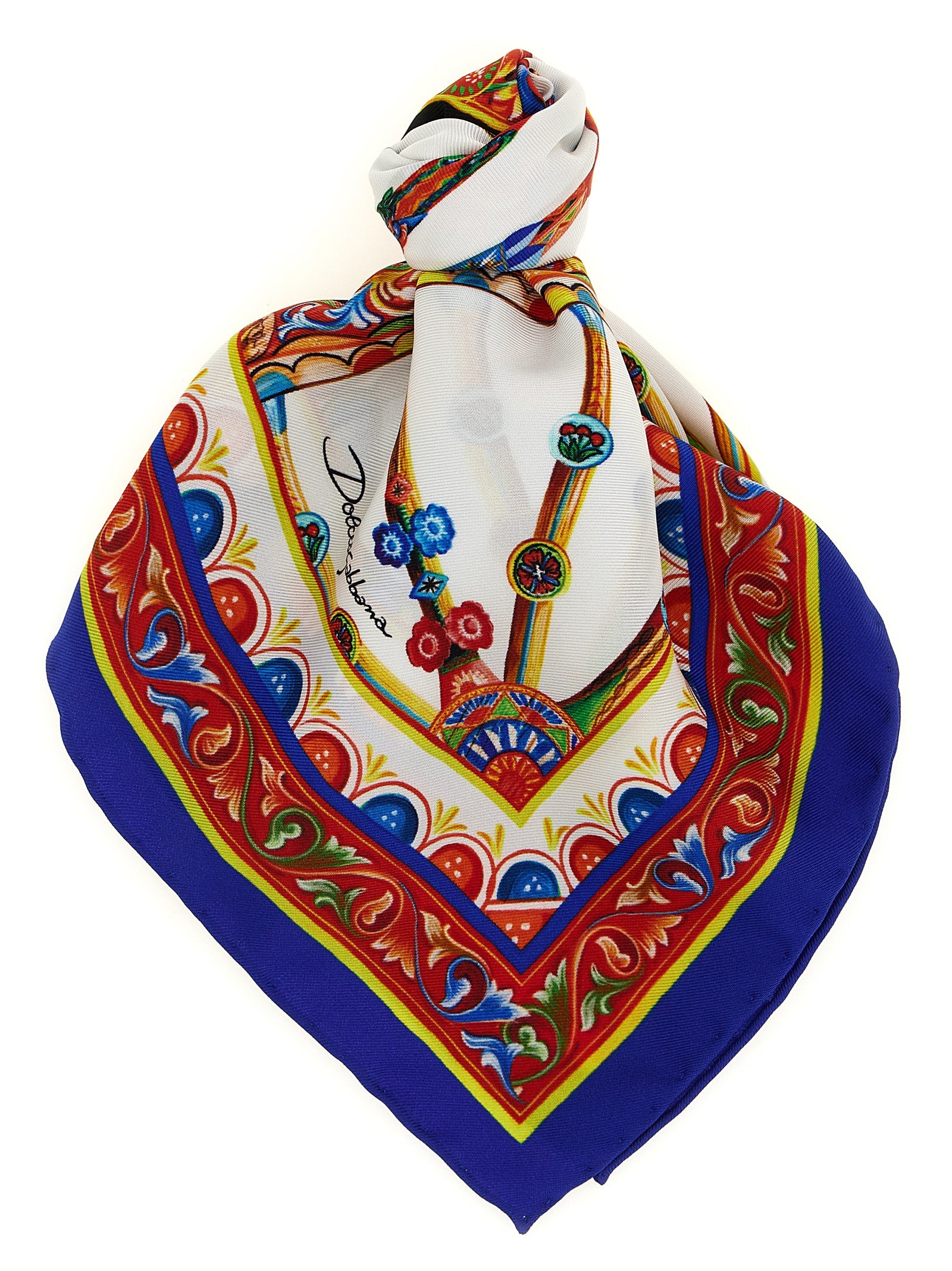 Dolce & Gabbana Multicolor Silk Scarf Dolce & Gabbana