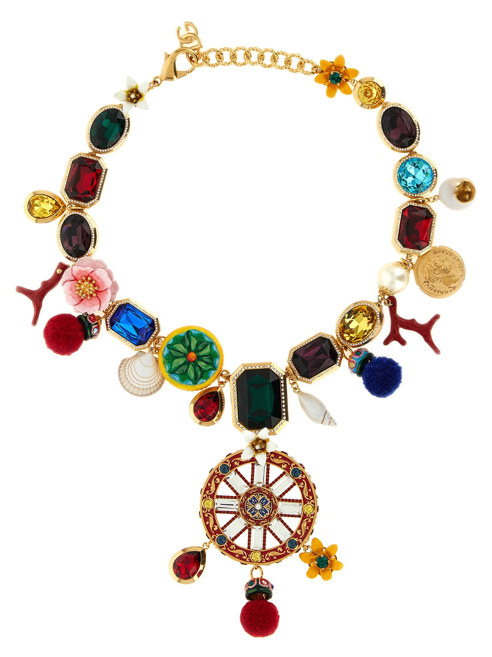 Dolce & Gabbana Multicolor Metal Necklace Dolce & Gabbana