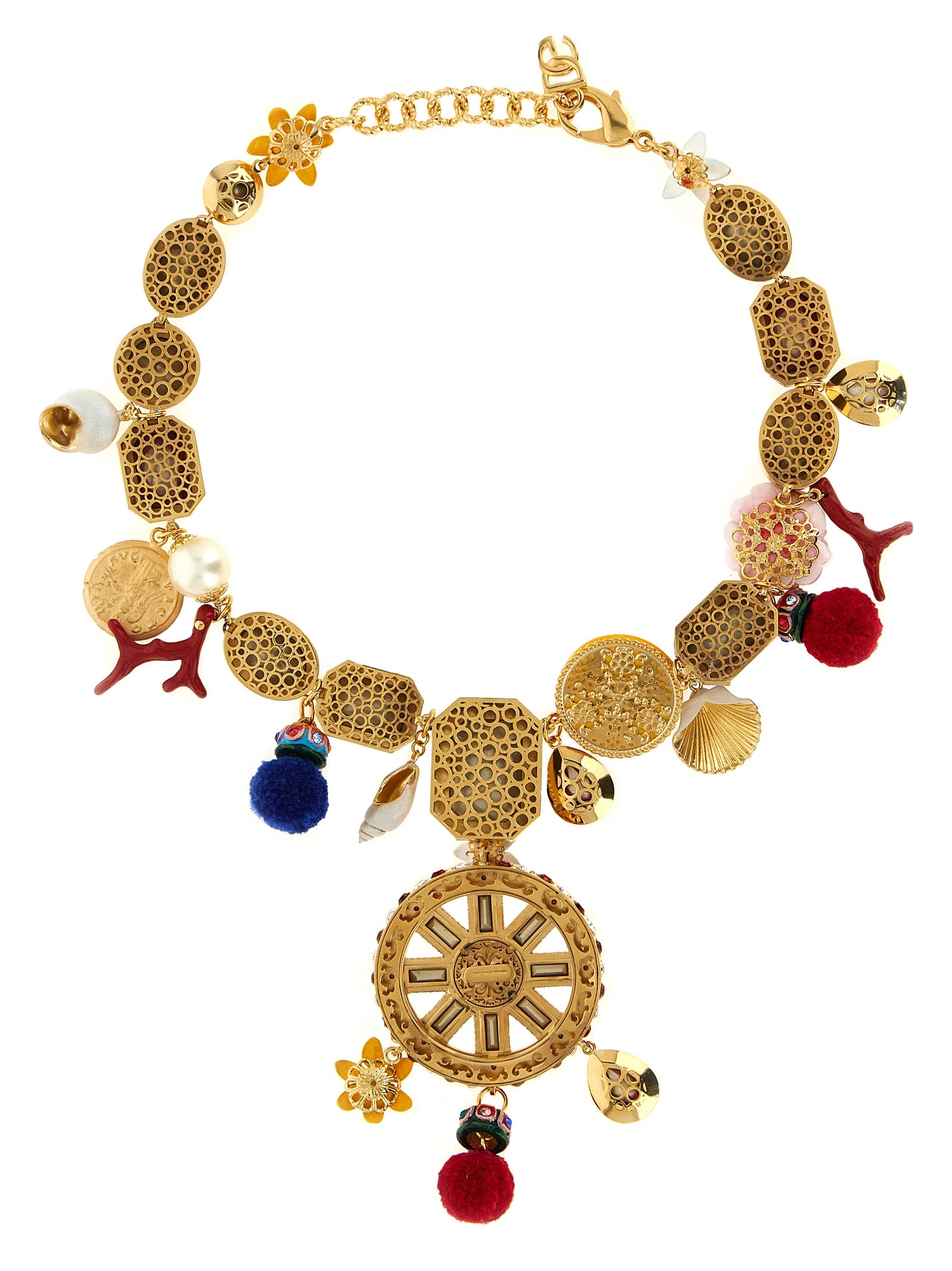 Dolce & Gabbana Multicolor Metal Necklace Dolce & Gabbana