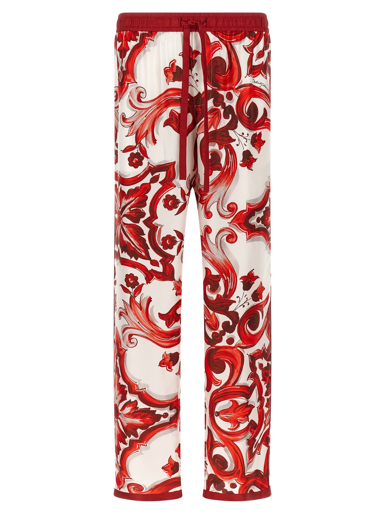 Dolce & Gabbana Multicolor Silk Casual Pants Dolce & Gabbana