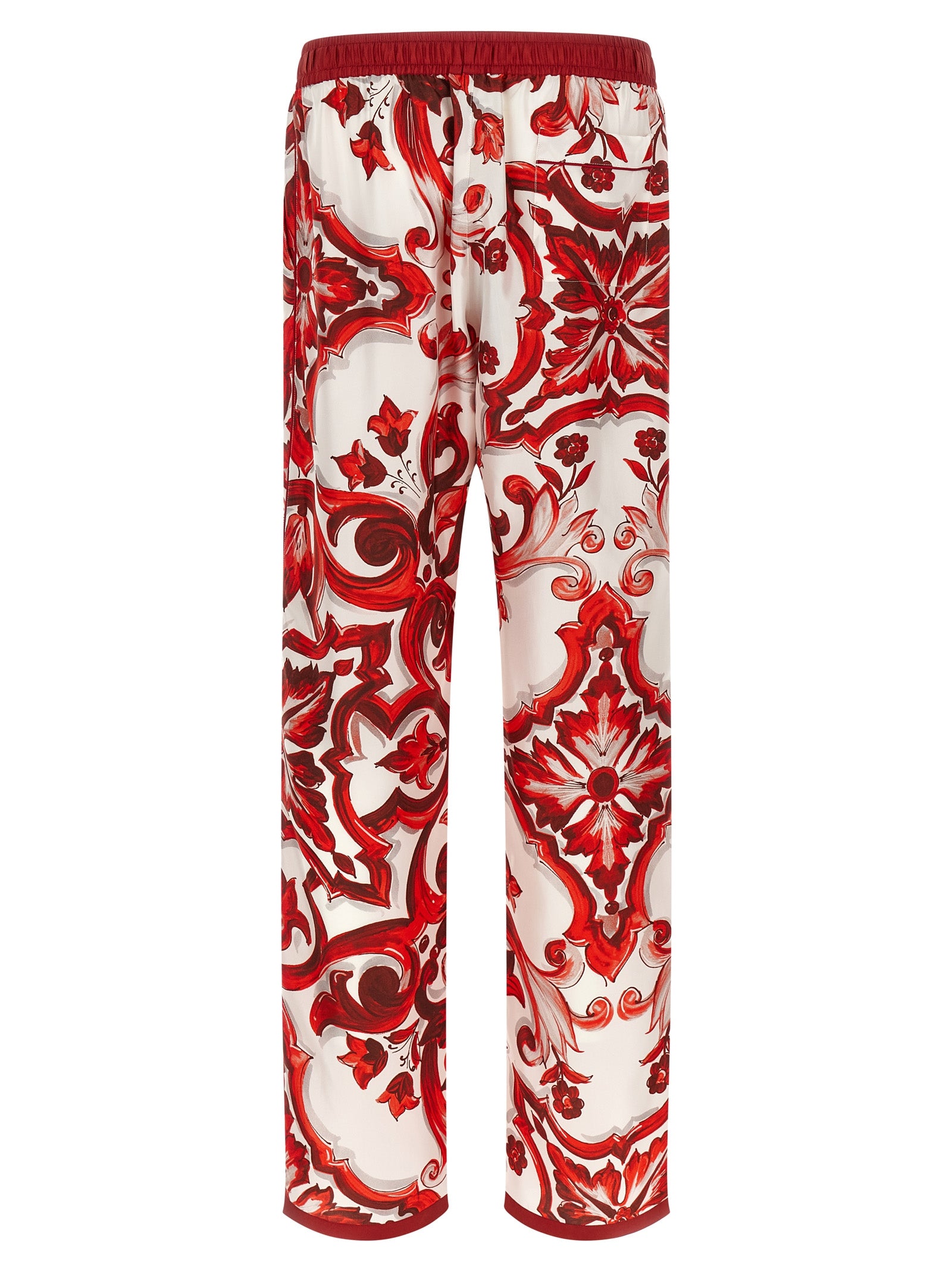 Dolce & Gabbana Multicolor Silk Casual Pants Dolce & Gabbana