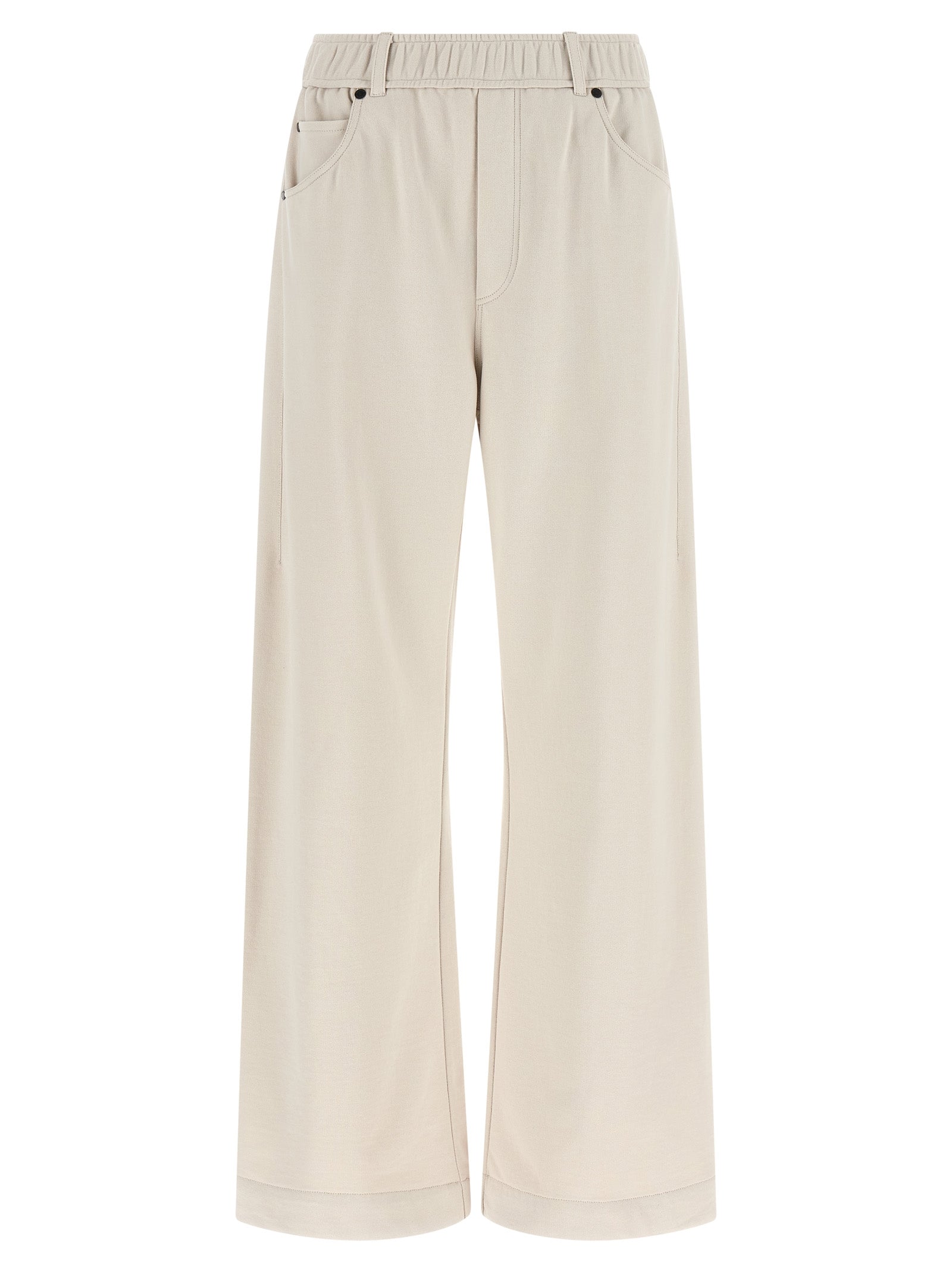 Brunello Cucinelli Beige Cotton Athletic Pants Brunello Cucinelli