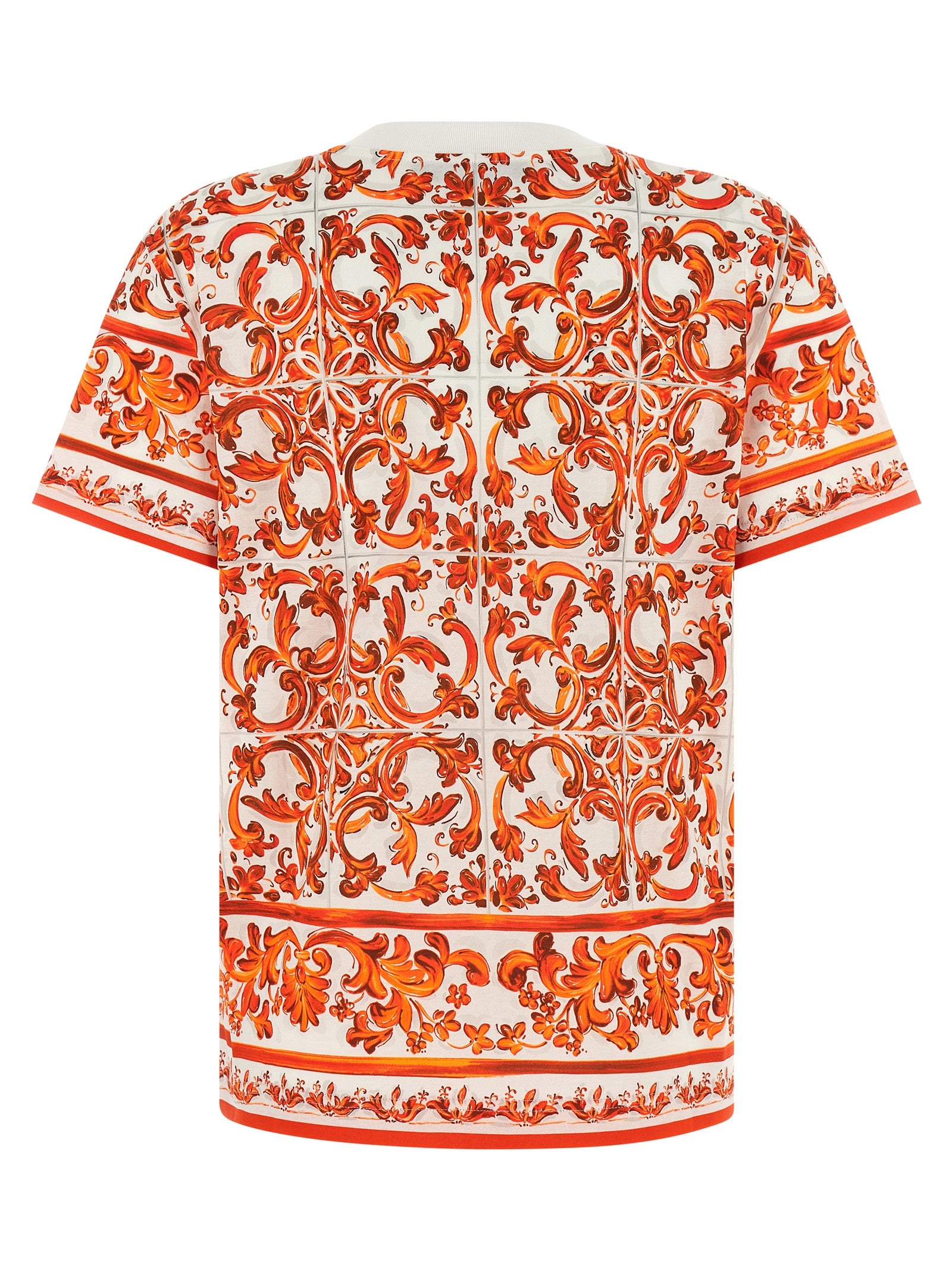 Dolce & Gabbana Orange Cotton T-Shirt Dolce & Gabbana