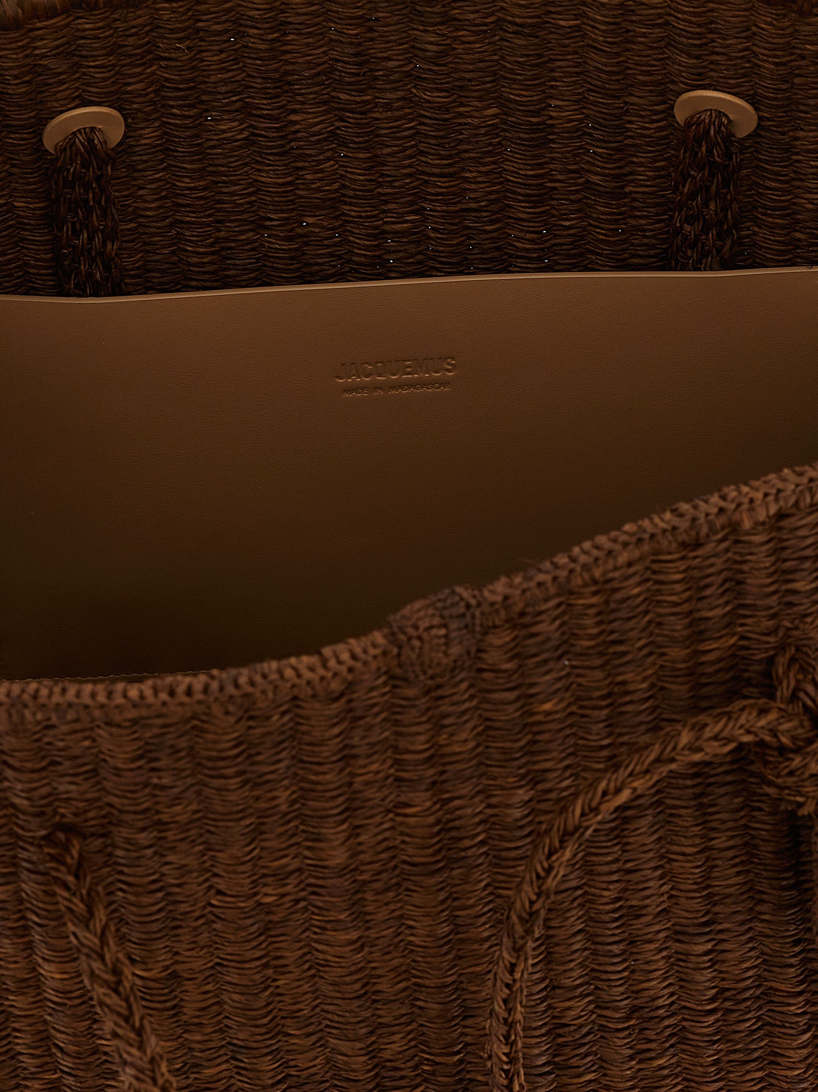 Jacquemus Brown Raffia Tote Bag Jacquemus