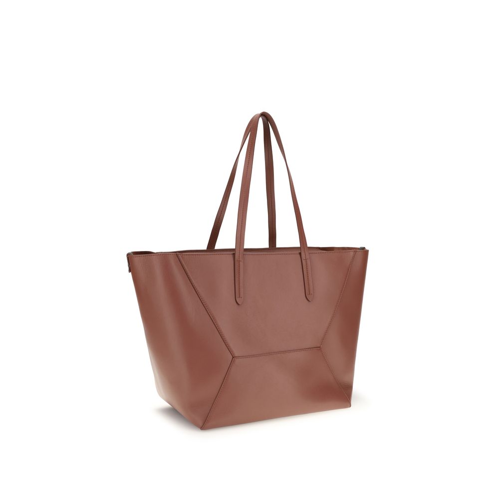 Brunello Cucinelli Multicolor Calf Leather Bos Taurus Shoulder Bag Brunello Cucinelli