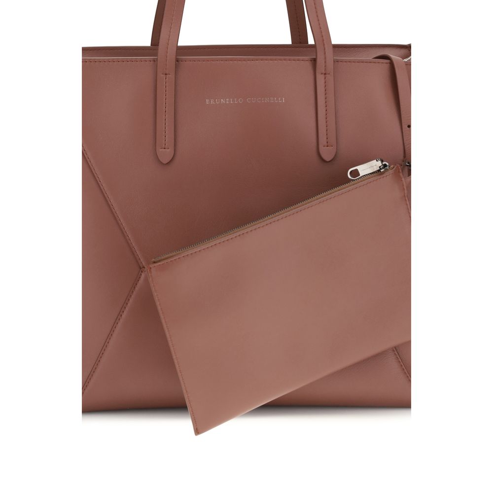 Brunello Cucinelli Multicolor Calf Leather Bos Taurus Shoulder Bag Brunello Cucinelli