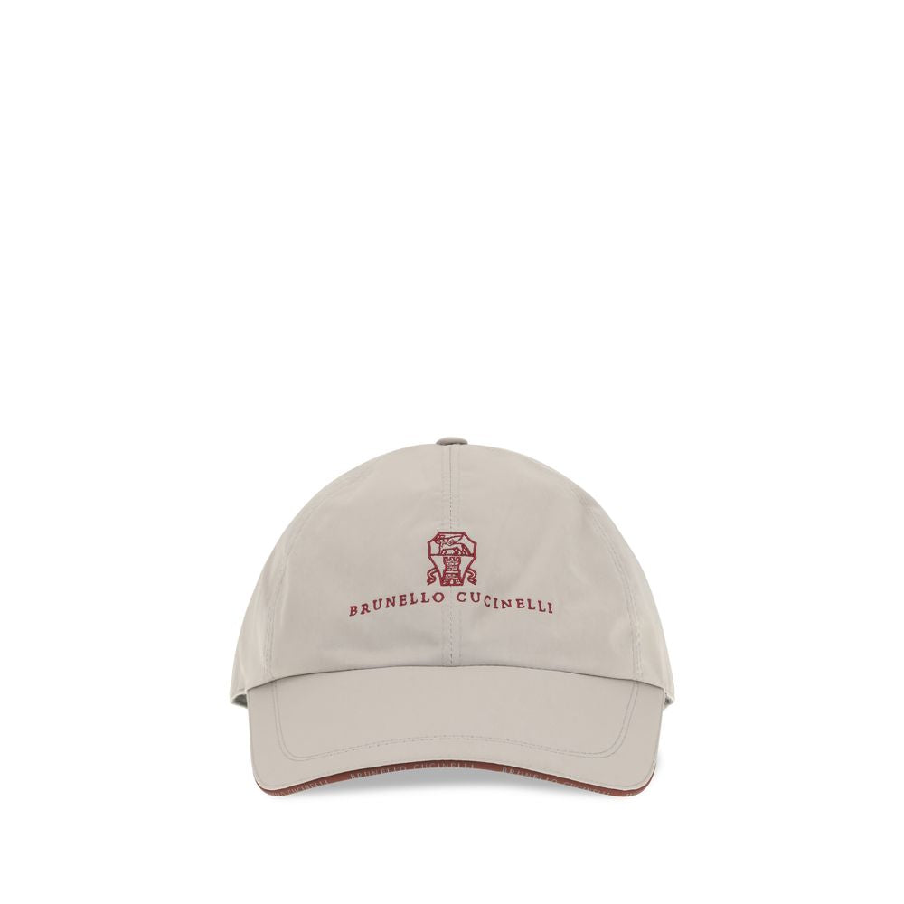 Brunello Cucinelli Gray Polyester Cap (Baseball Hat) Brunello Cucinelli