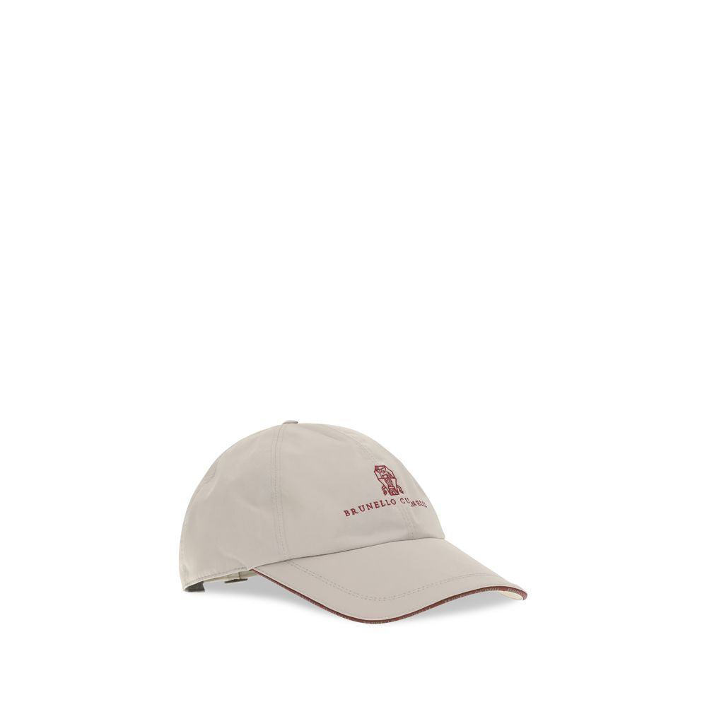 Brunello Cucinelli Gray Polyester Cap (Baseball Hat) Brunello Cucinelli