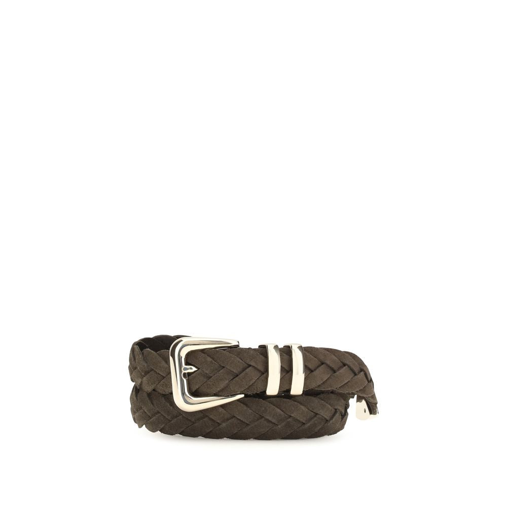 Brunello Cucinelli Brown Calf Leather Bos Taurus Regular Belt Brunello Cucinelli