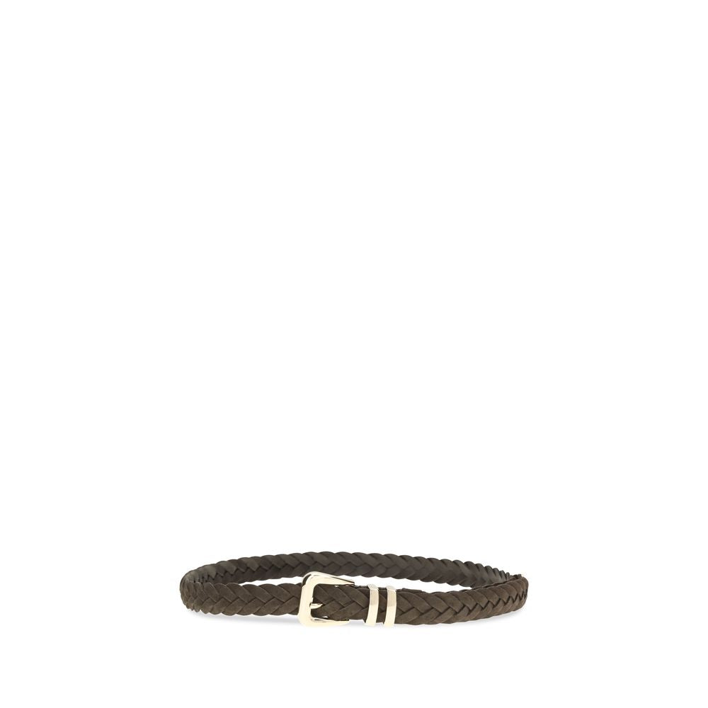 Brunello Cucinelli Brown Calf Leather Bos Taurus Regular Belt Brunello Cucinelli