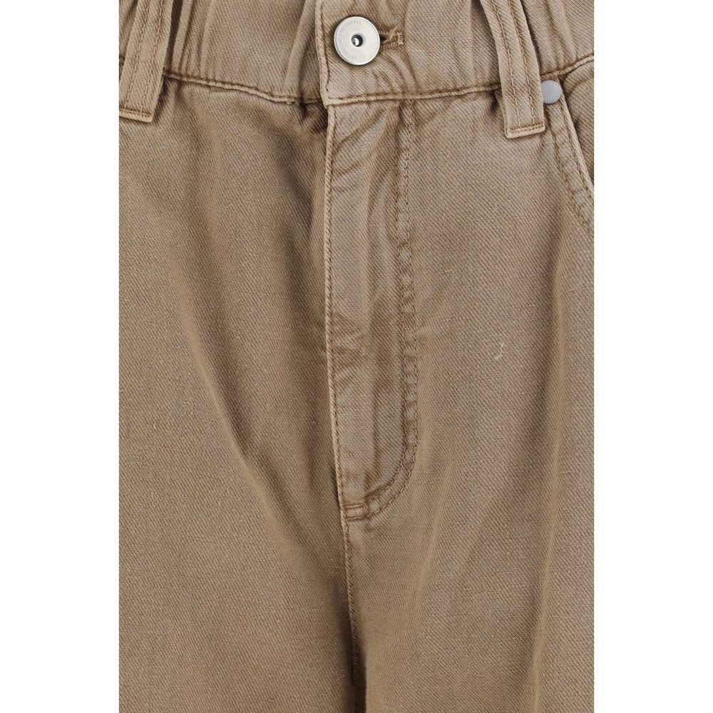 Brunello Cucinelli Beige Cotton Jeans Denim Brunello Cucinelli