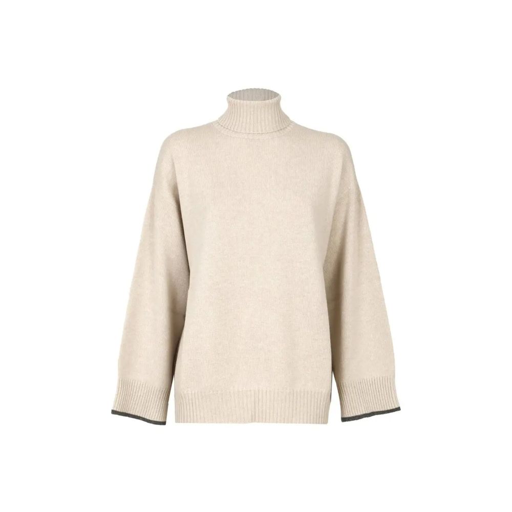 Brunello Cucinelli Beige Cashmere Turtleneck Brunello Cucinelli