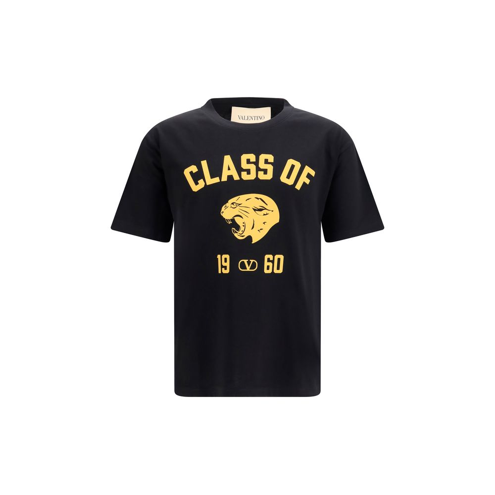 Valentino Black Cotton T-Shirt Valentino