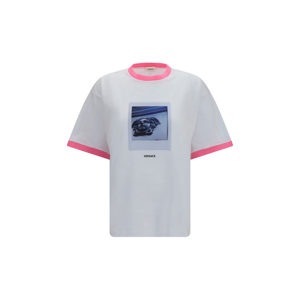 Versace White Cotton T-Shirt Versace