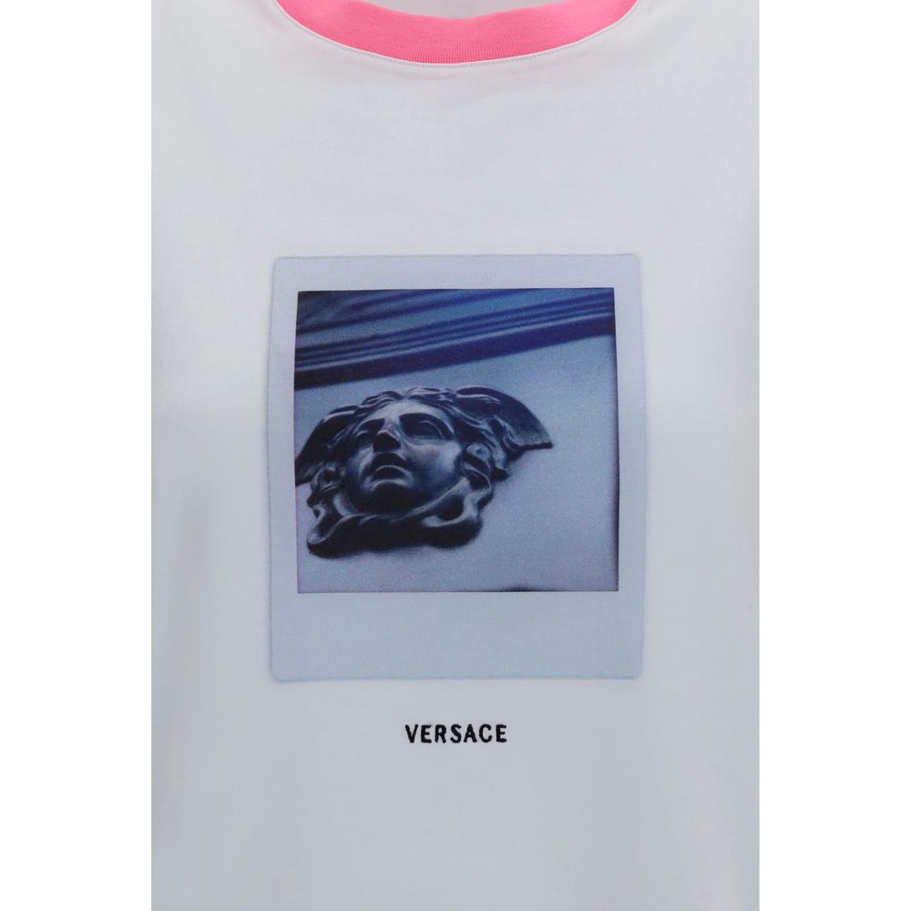 Versace White Cotton T-Shirt Versace