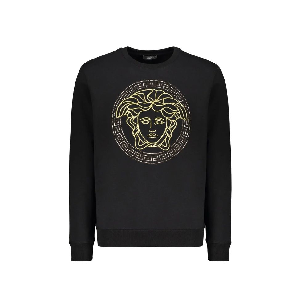 Versace Black Cotton Sweatshirt Versace