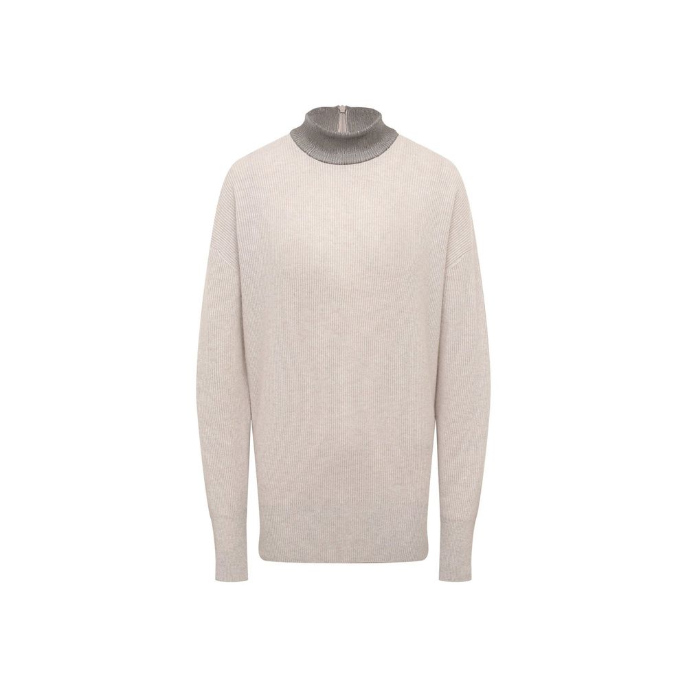 Brunello Cucinelli Beige Cashmere Sweater Brunello Cucinelli