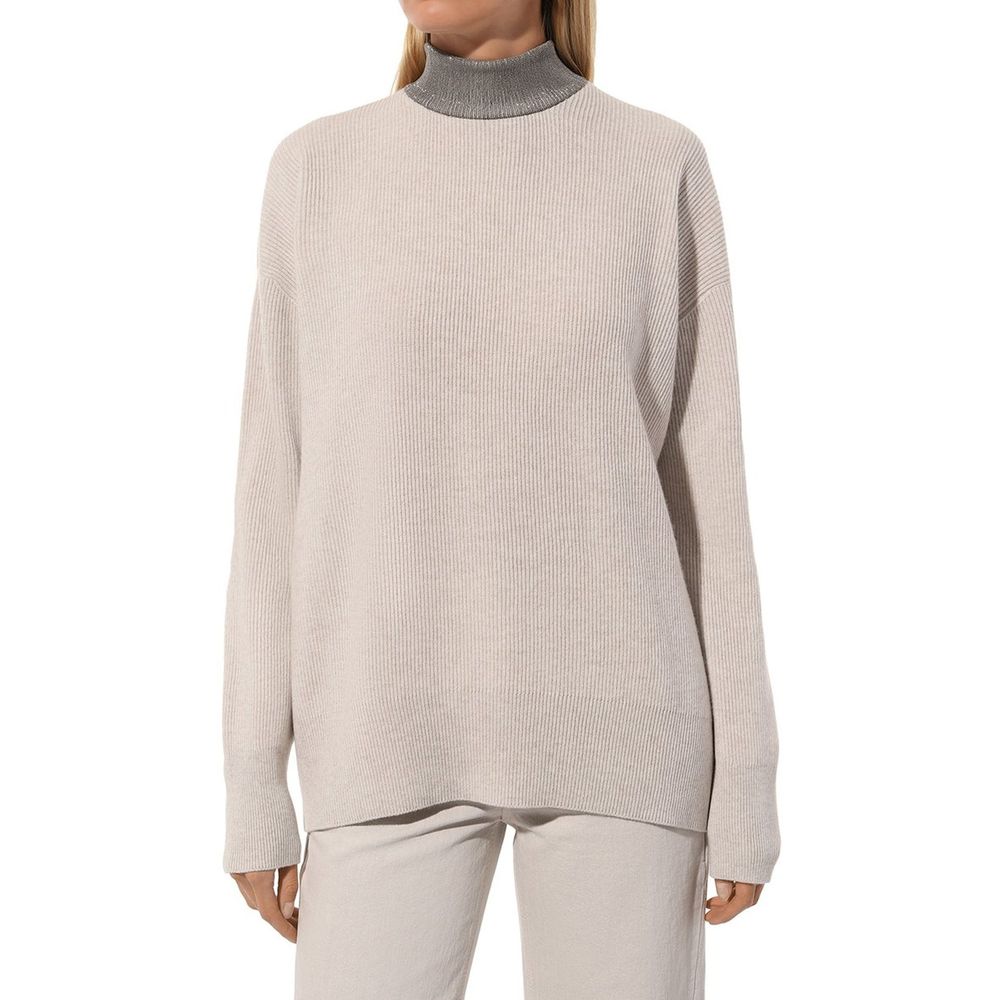 Brunello Cucinelli Beige Cashmere Sweater Brunello Cucinelli