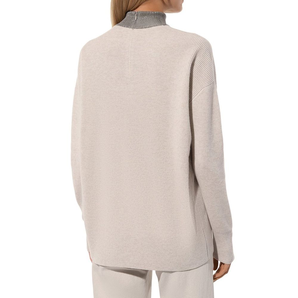 Brunello Cucinelli Beige Cashmere Sweater Brunello Cucinelli