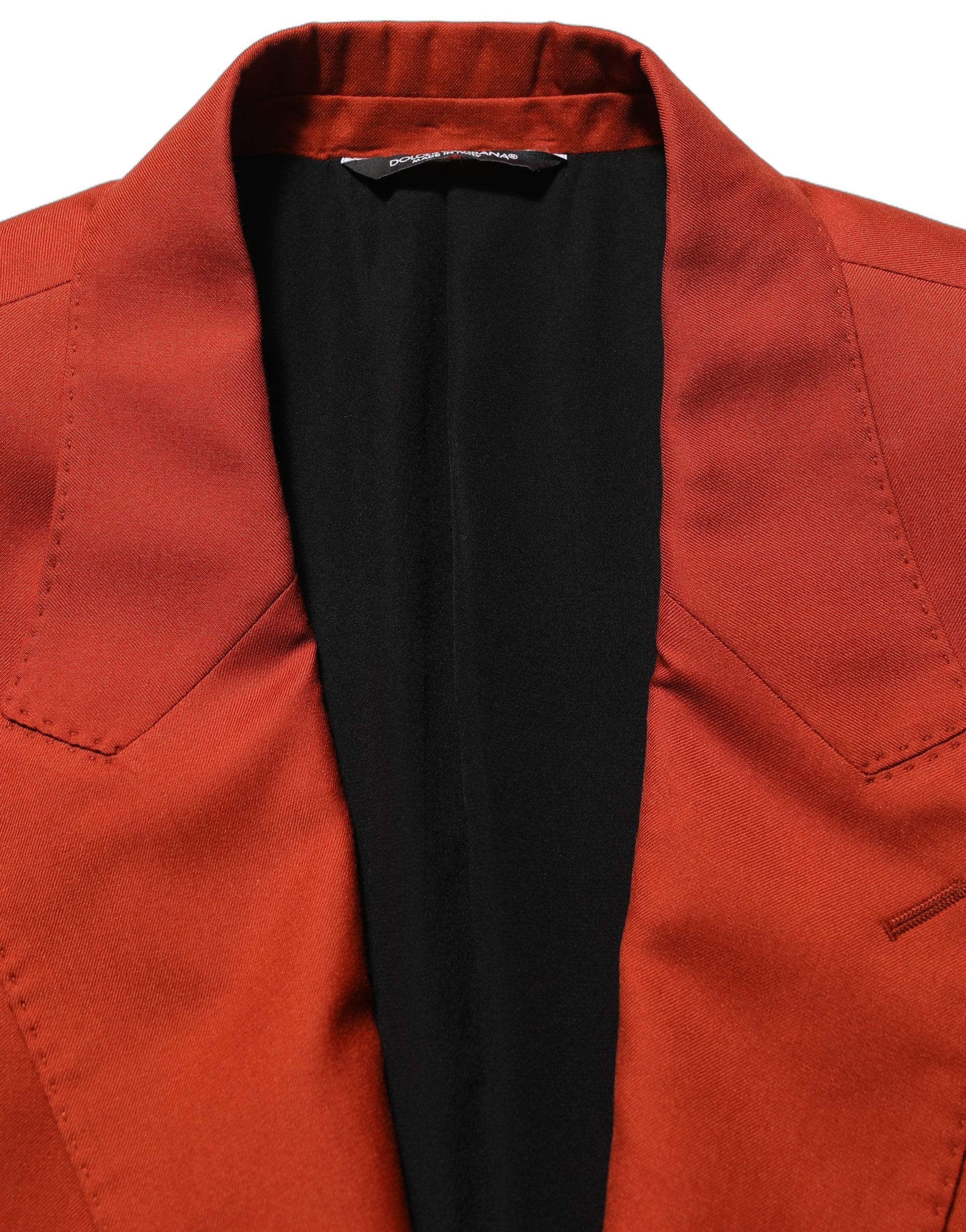 Dolce & Gabbana Red Cashmere Single Breasted Blazer Jacket Dolce & Gabbana