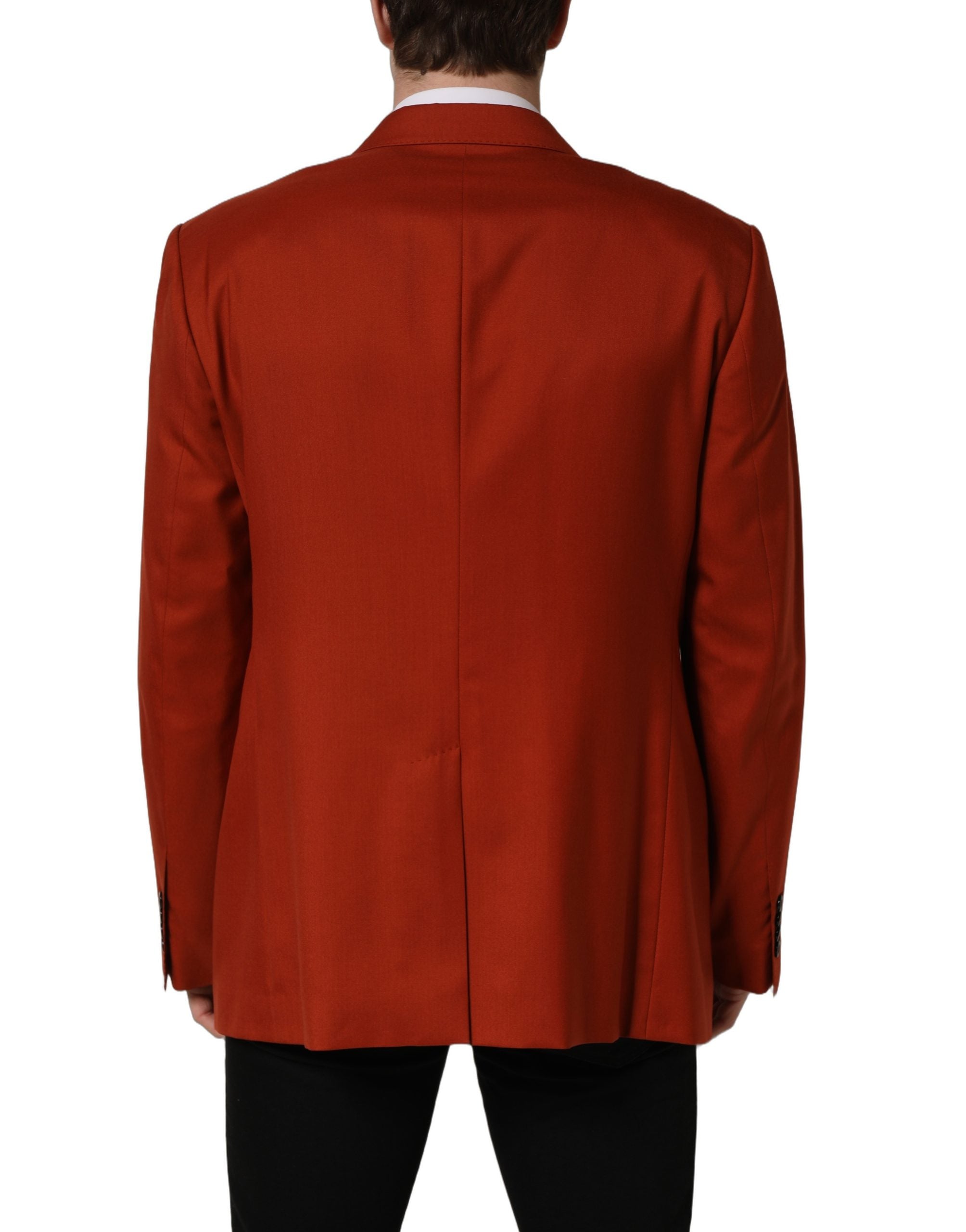 Dolce & Gabbana Red Cashmere Single Breasted Blazer Jacket Dolce & Gabbana