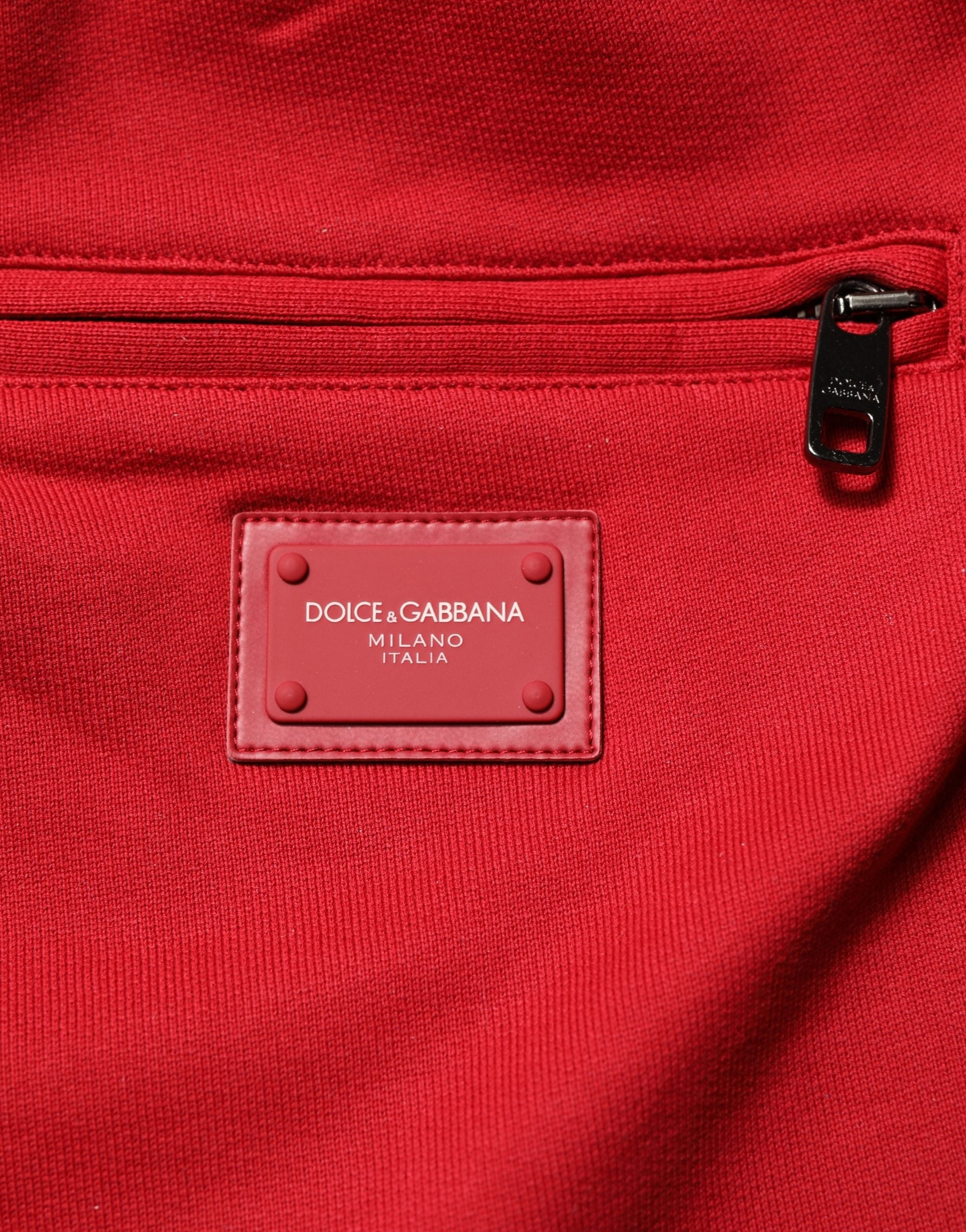 Dolce & Gabbana Red DG Logo Cotton Jogger Men Sweatpants Pants Dolce & Gabbana