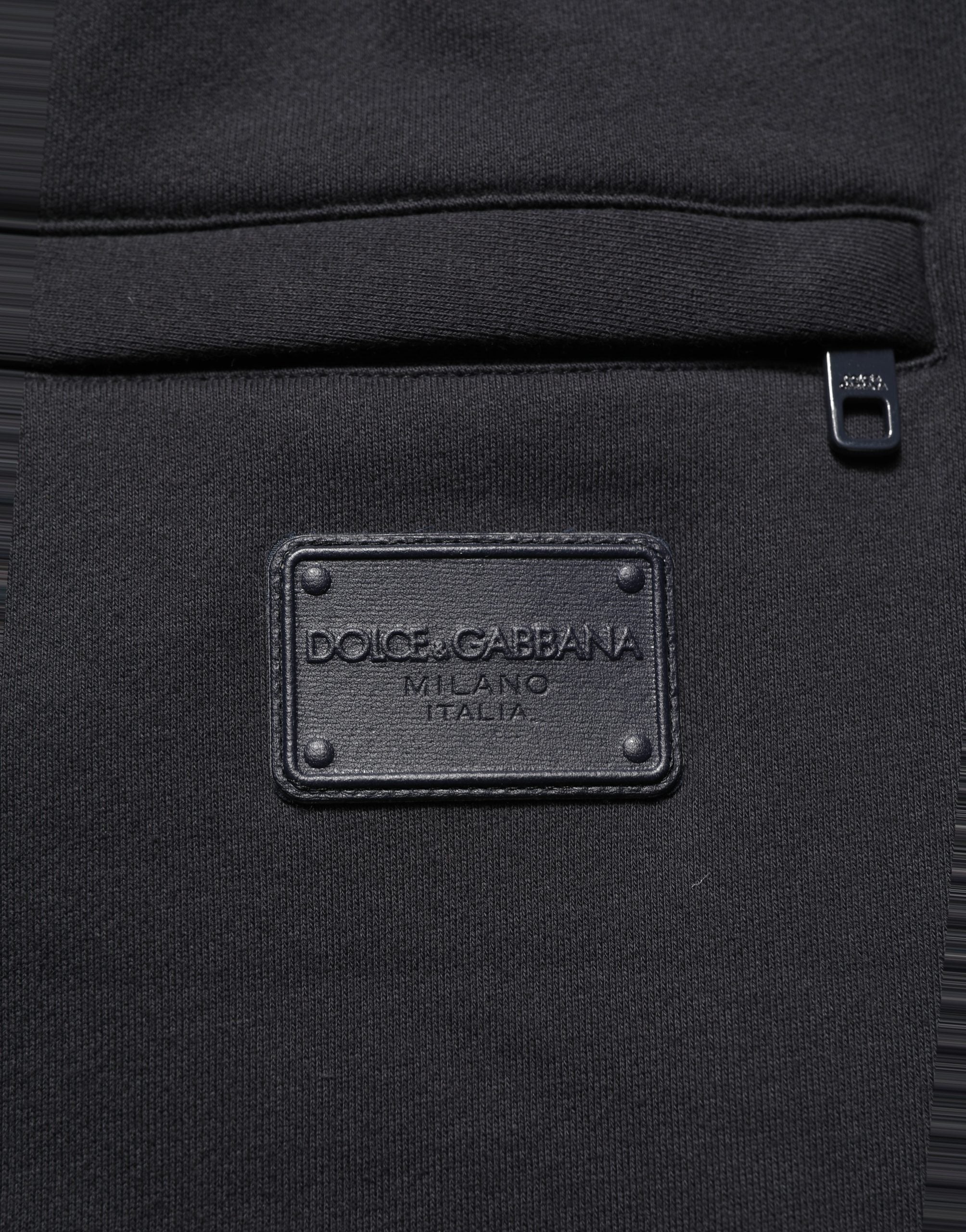 Dolce & Gabbana Black Drawstring Viscose Jogger Men Sweatpants Pants Dolce & Gabbana