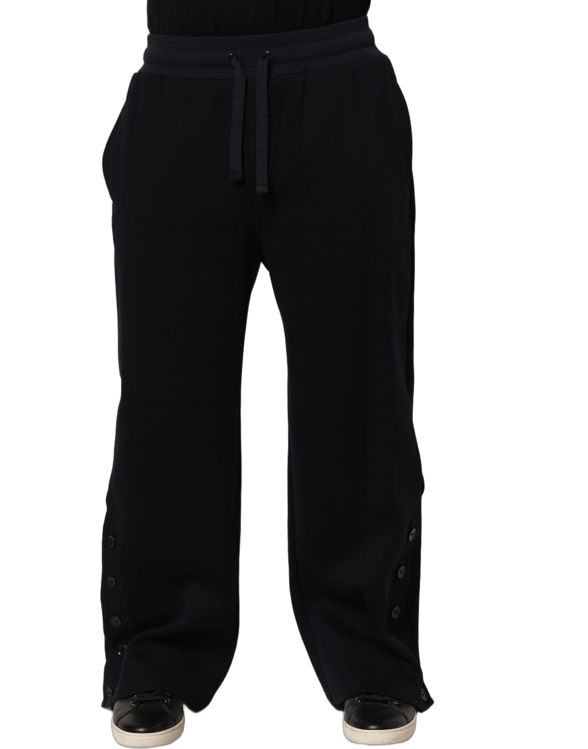 Dolce & Gabbana Black Drawstring Viscose Jogger Men Sweatpants Pants Dolce & Gabbana